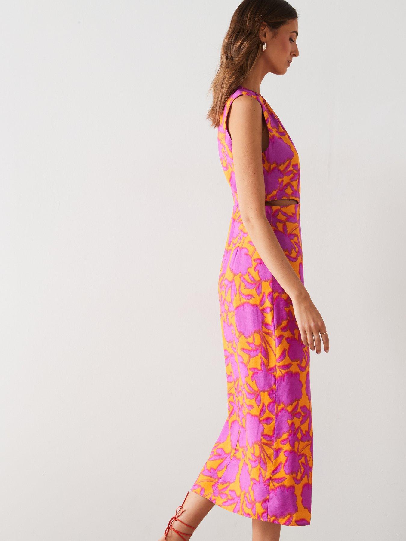 mango-bright-floral-printed-cut-out-midi-dressdetail