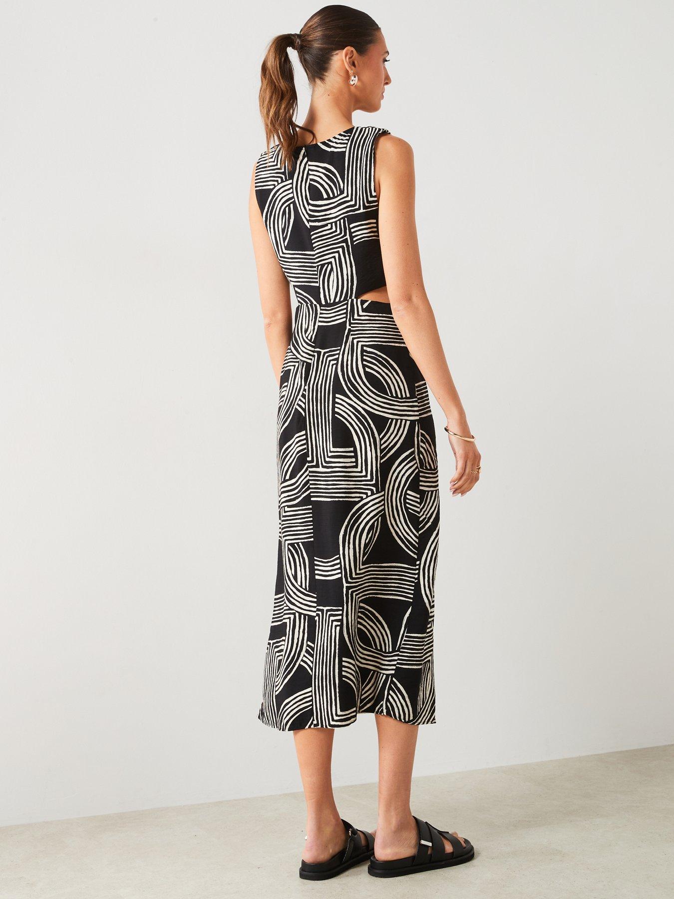 mango-mono-printed-sleeveless-midi-dressstillFront