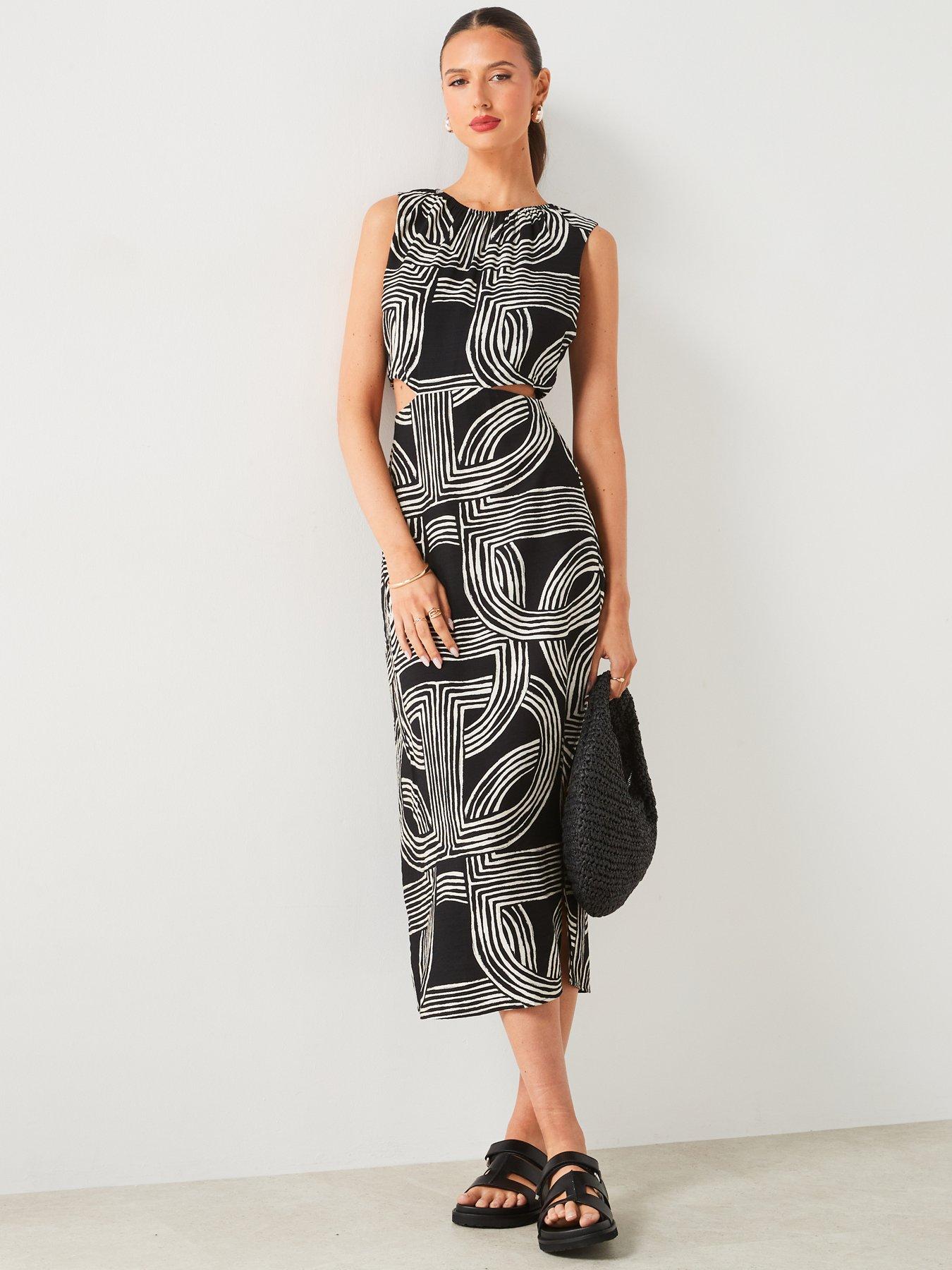 mango-mono-printed-sleeveless-midi-dressdetail