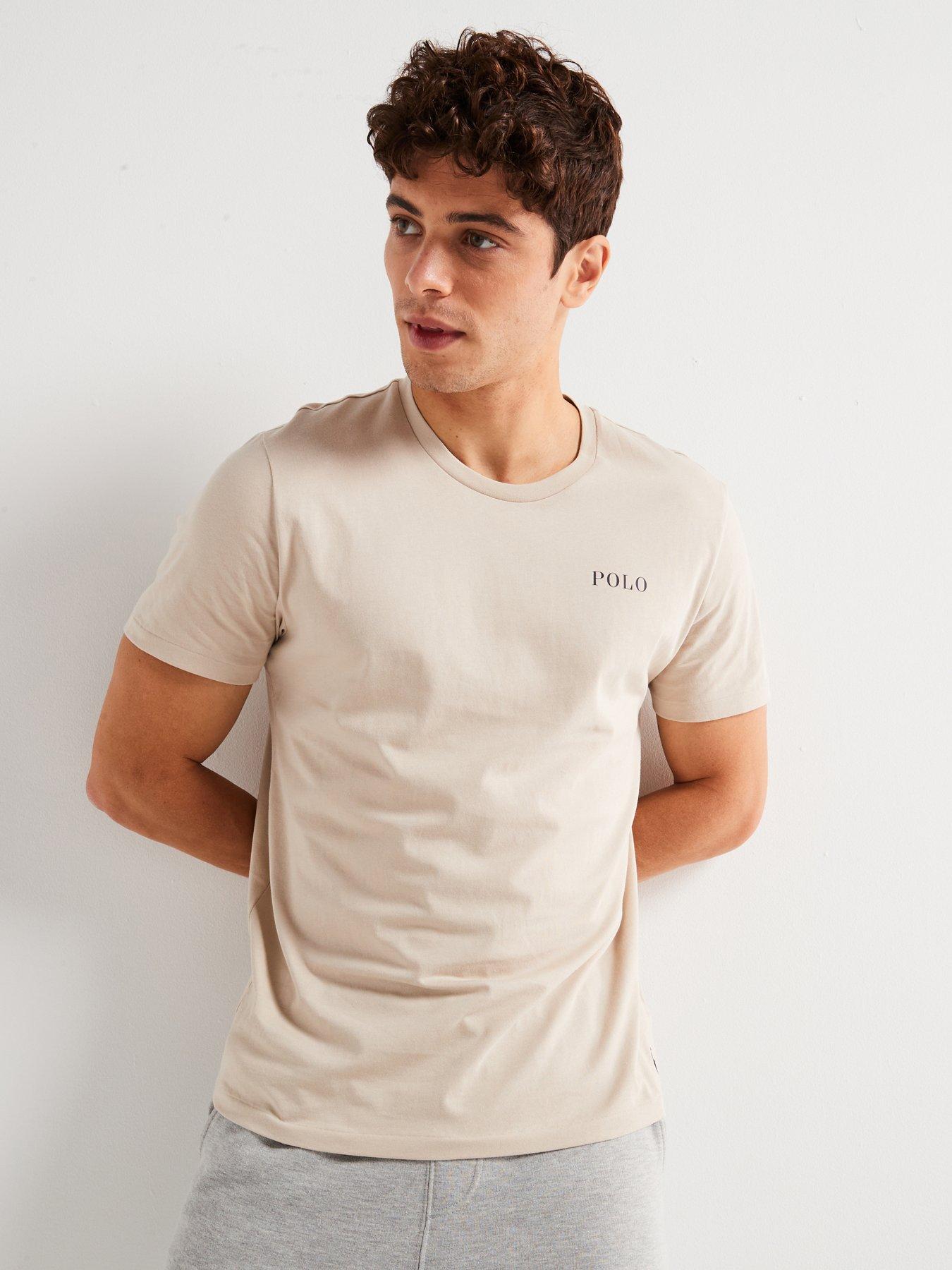 undefined Polo Ralph Lauren Left Chest Logo Loungewear T-shirt - Beige