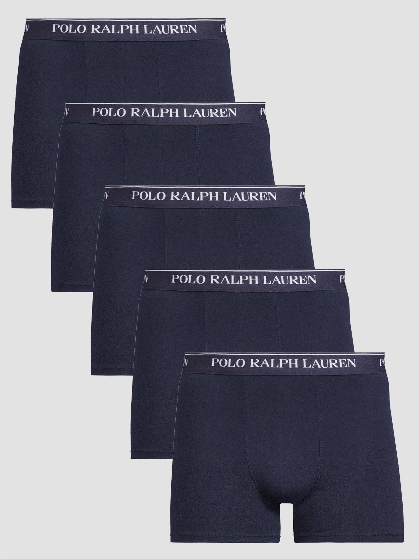 Polo Ralph Lauren 5 Pack Stretch Cotton Trunks - Navy