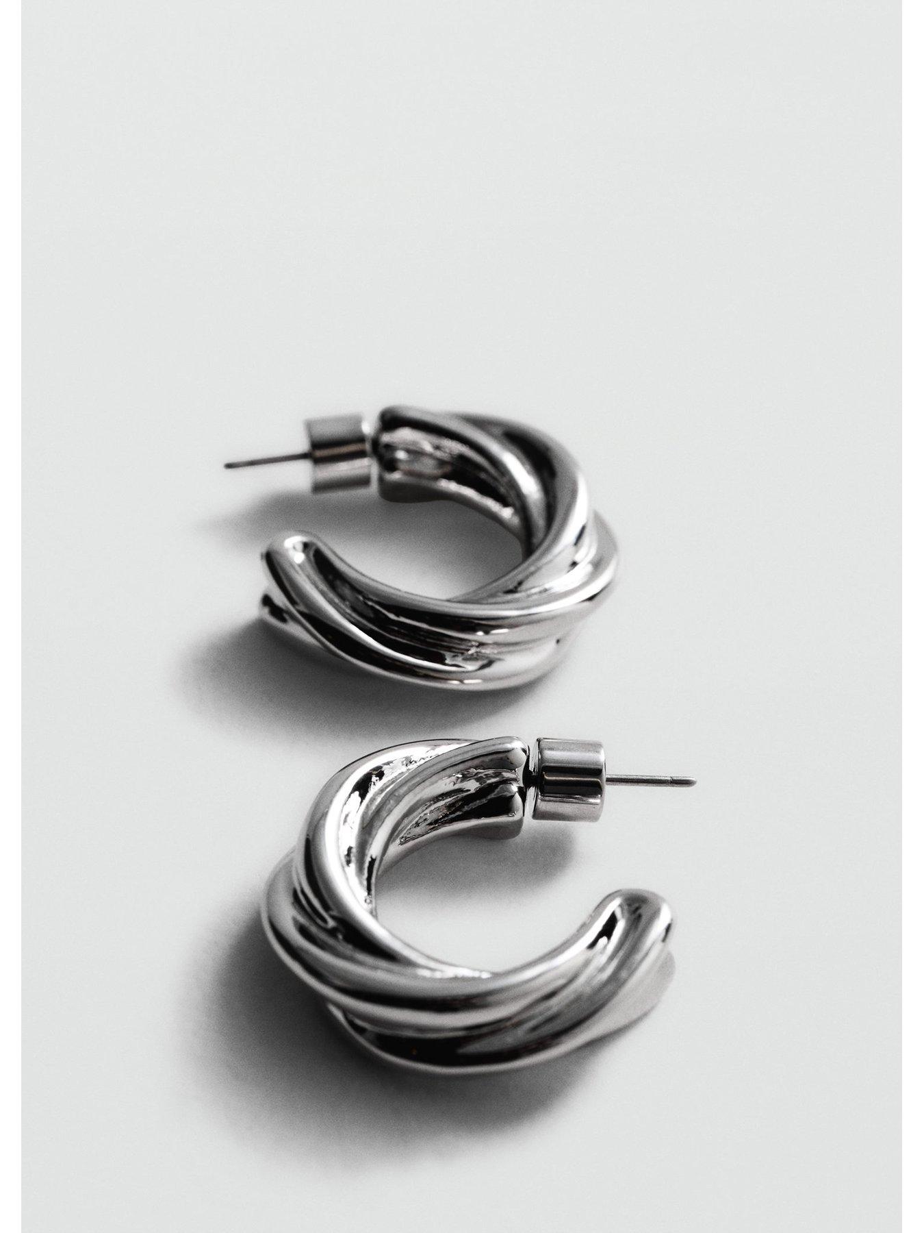 mango-silver-hoop-earringsback