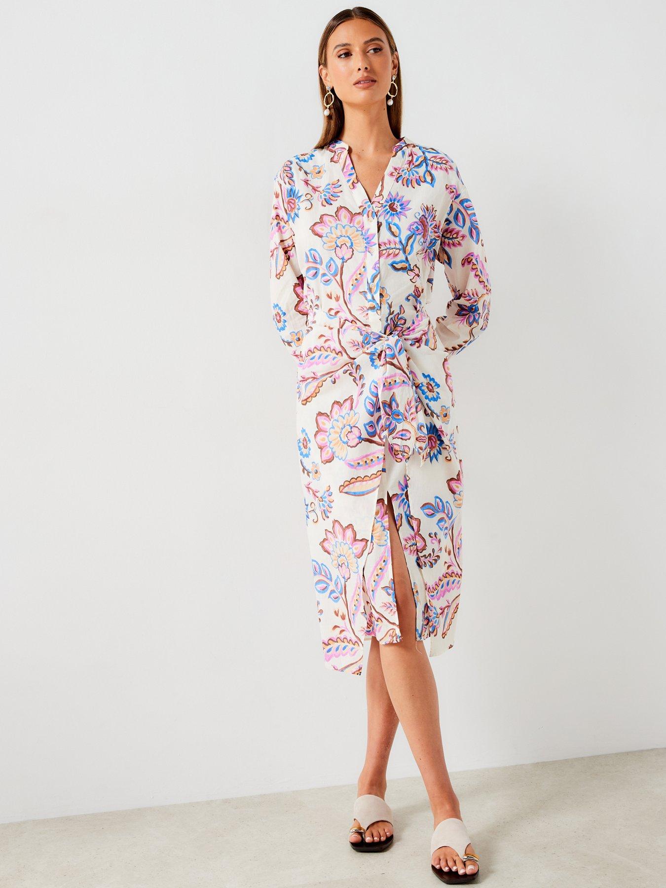 mango-floral-printed-tie-wrap-dressdetail