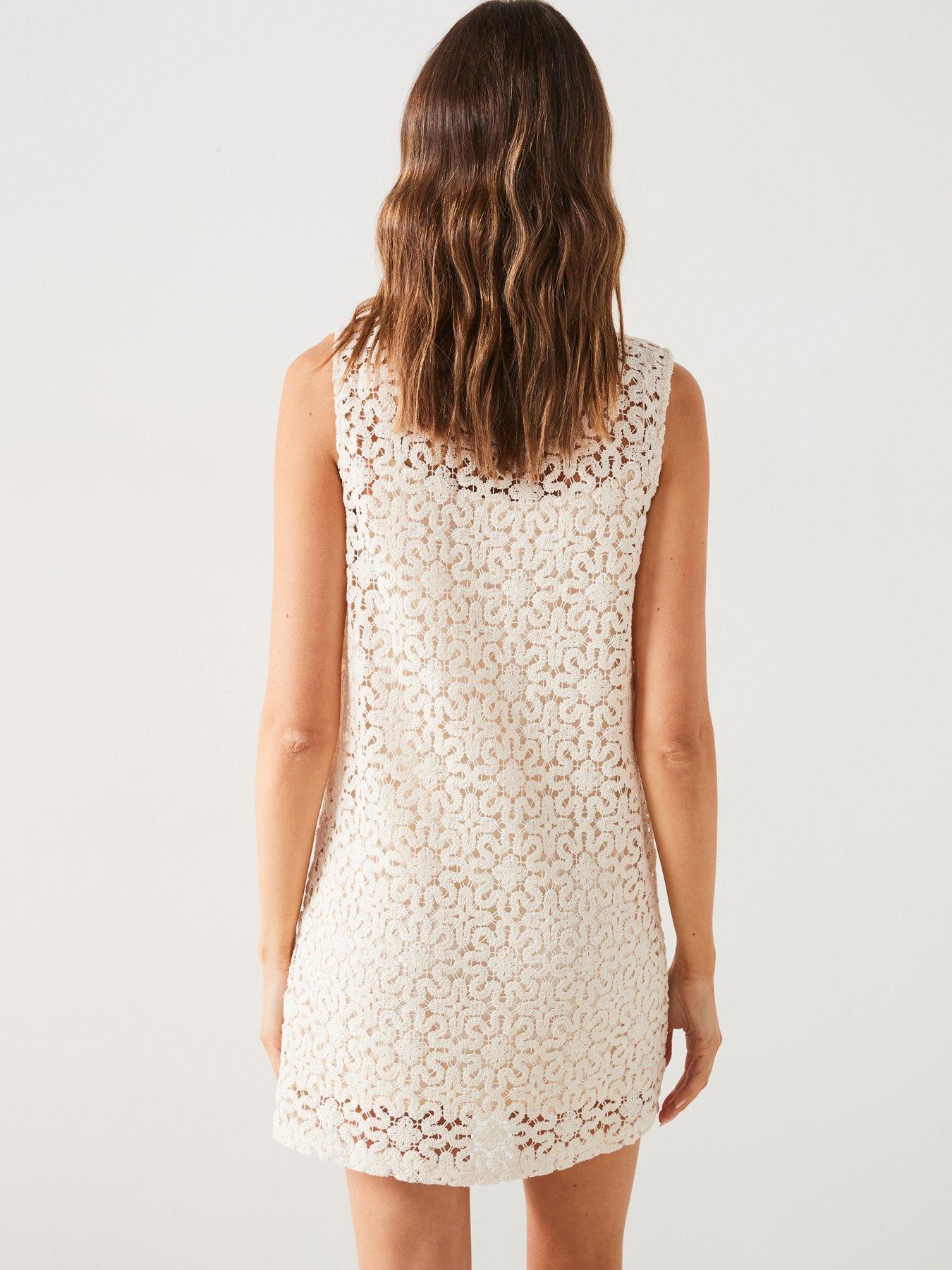 mango-beige-all-over-cut-out-detail-mini-dressstillFront