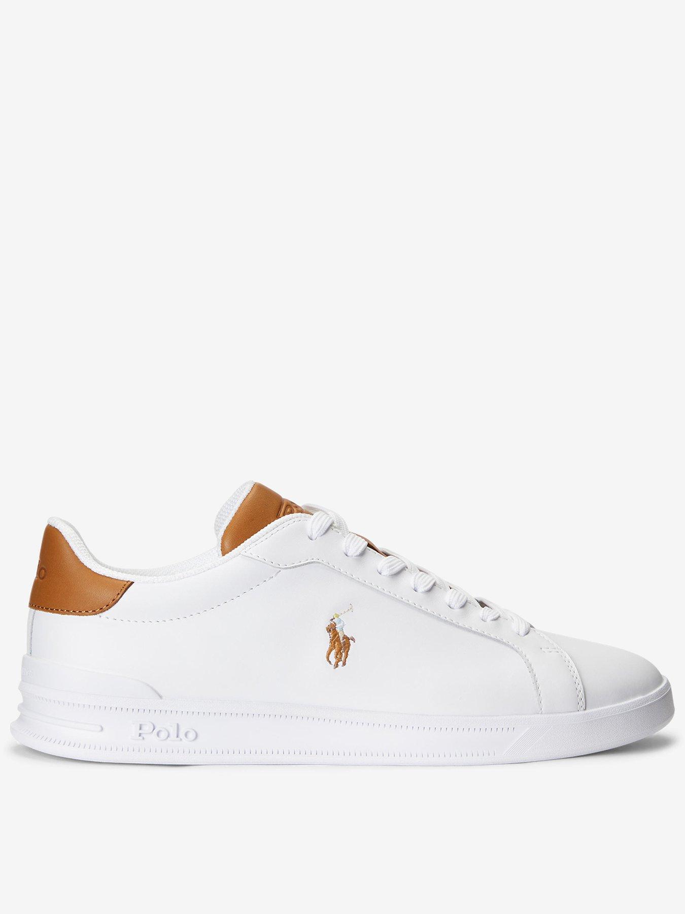 Polo Ralph Lauren Polo Ralph Lauren Heritage Court Leather Trainers - White