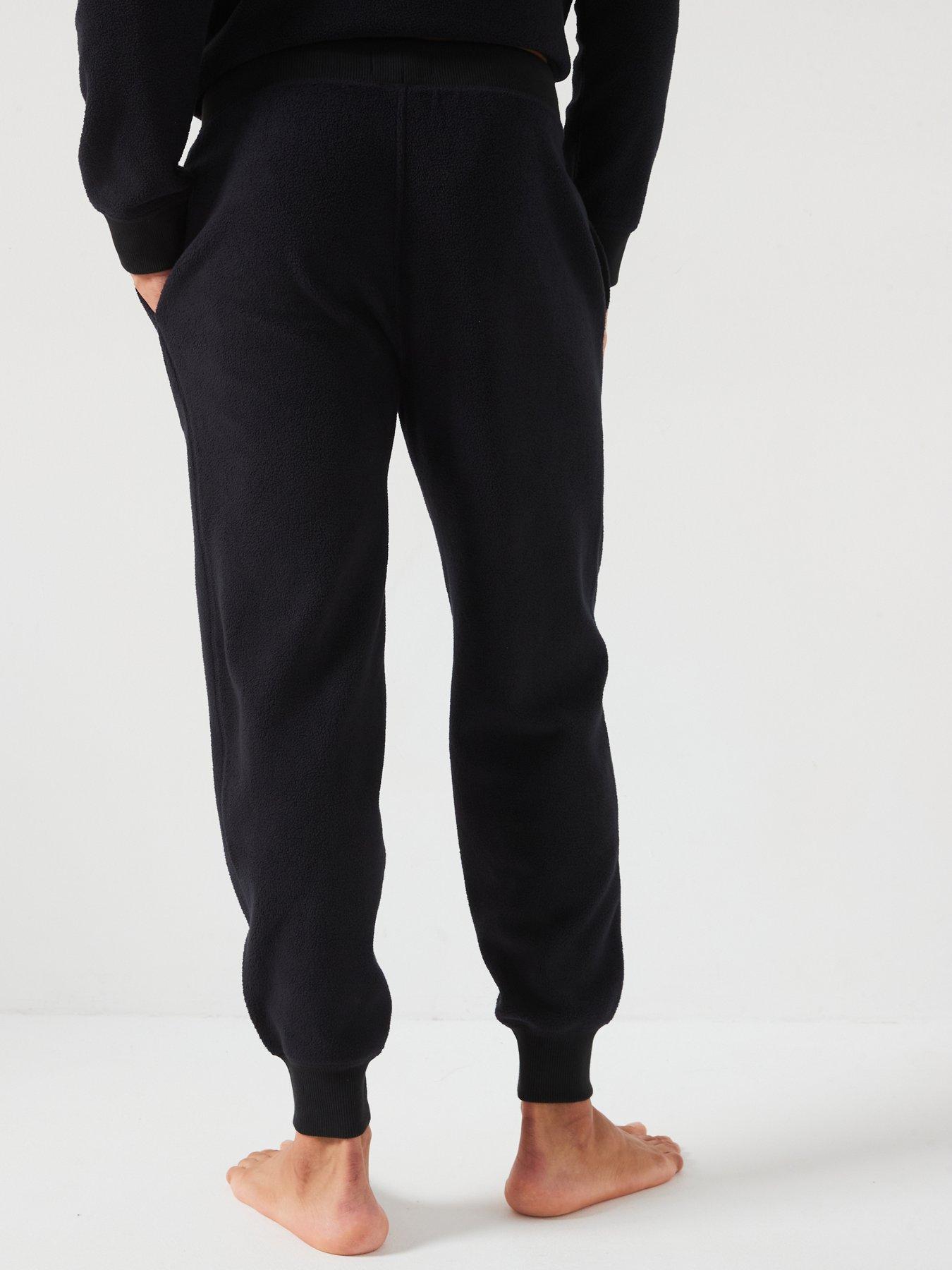 polo-ralph-lauren-polar-fleece-cuffed-loungewear-pants-blackstillFront