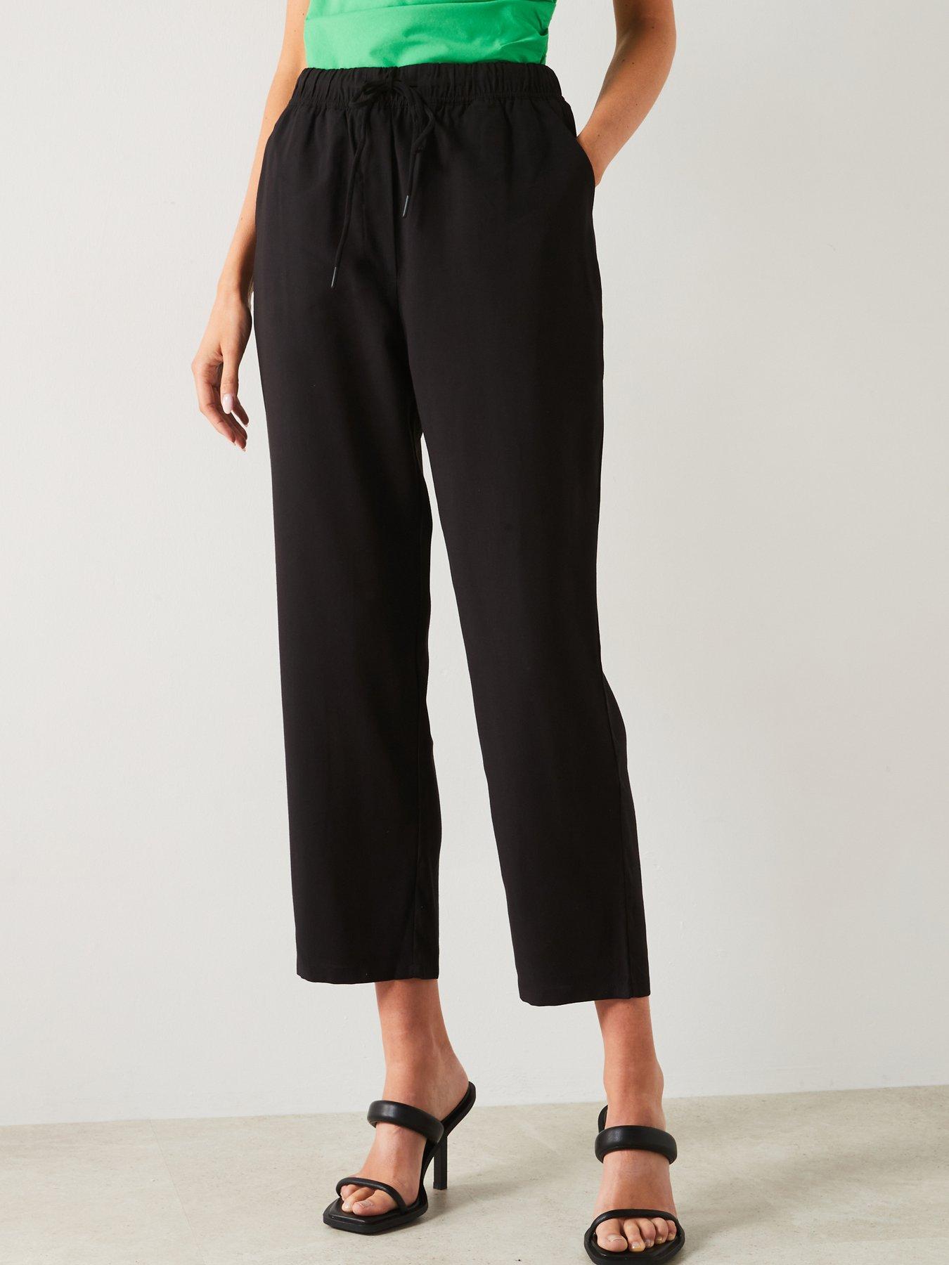 mango-black-drawstring-jogger-trousers