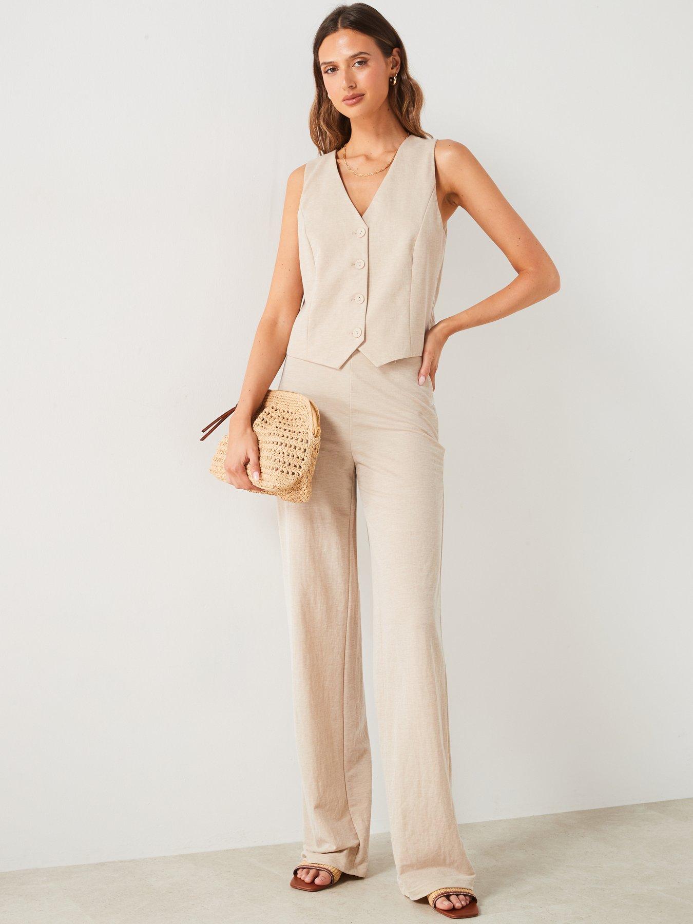 mango-beige-coord-waistcoatback