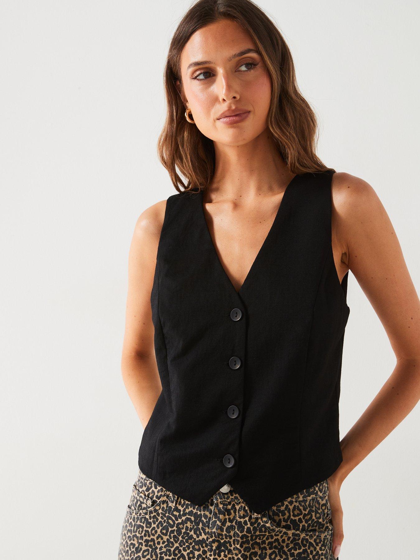 mango-black-button-up-waistcoat