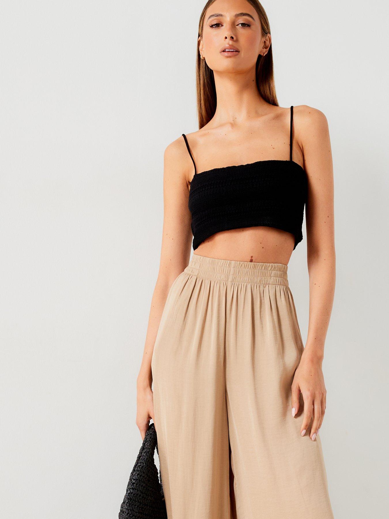 mango-beige-wide-leg-fluid-trousersoutfit