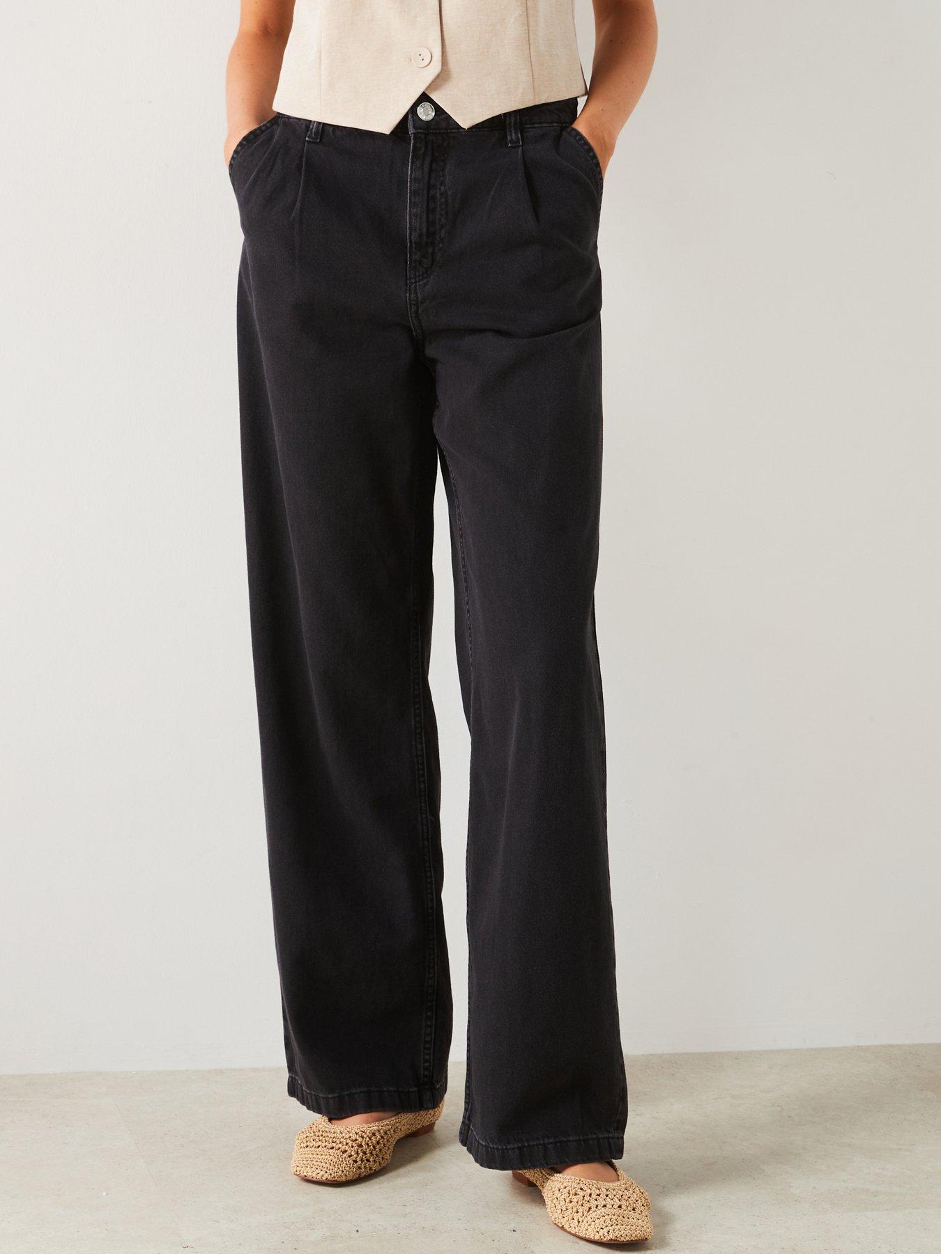 mango-black-wide-leg-jeansfront