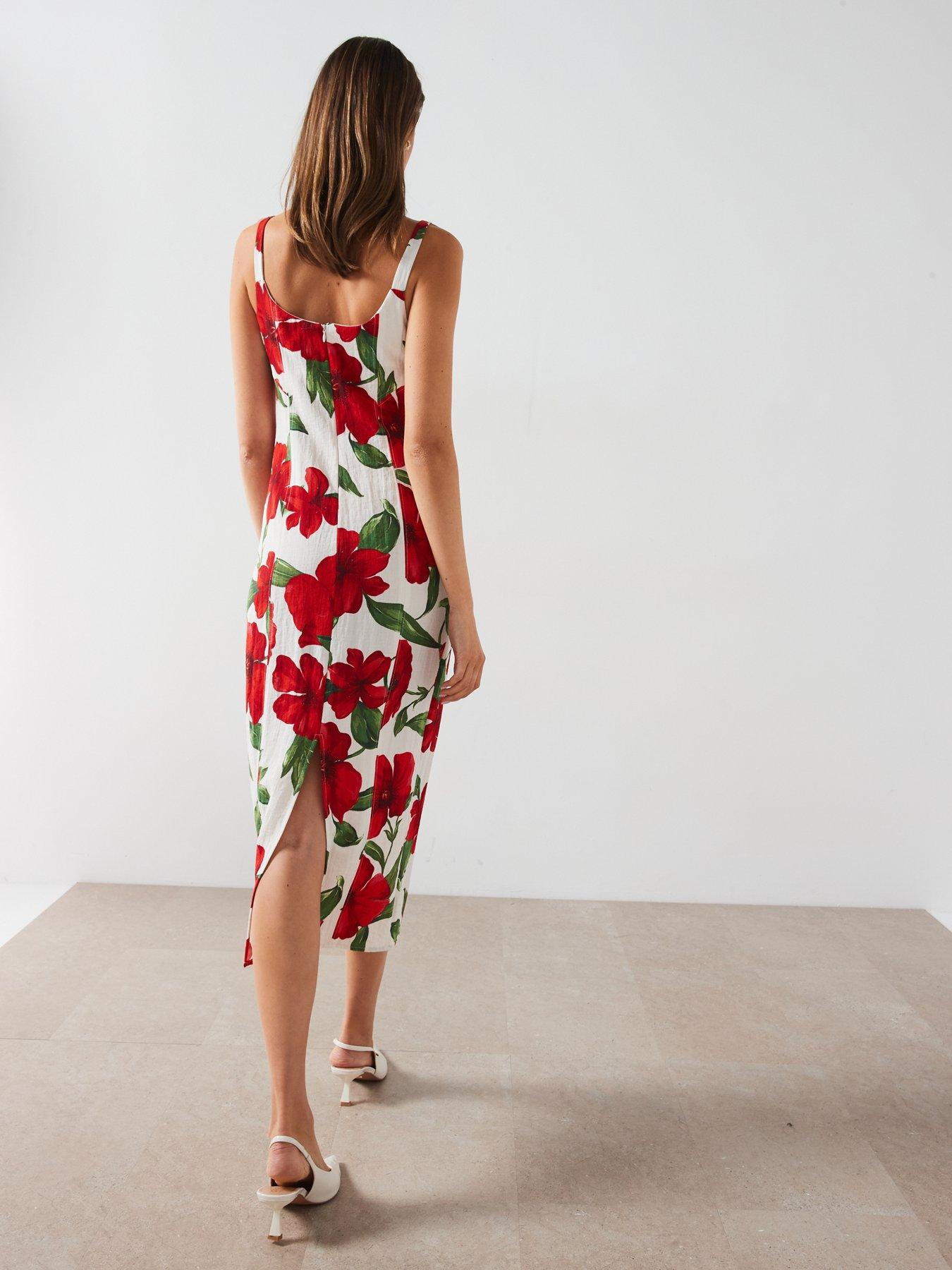 mango-floral-print-tailored-midi-dress-creamstillFront