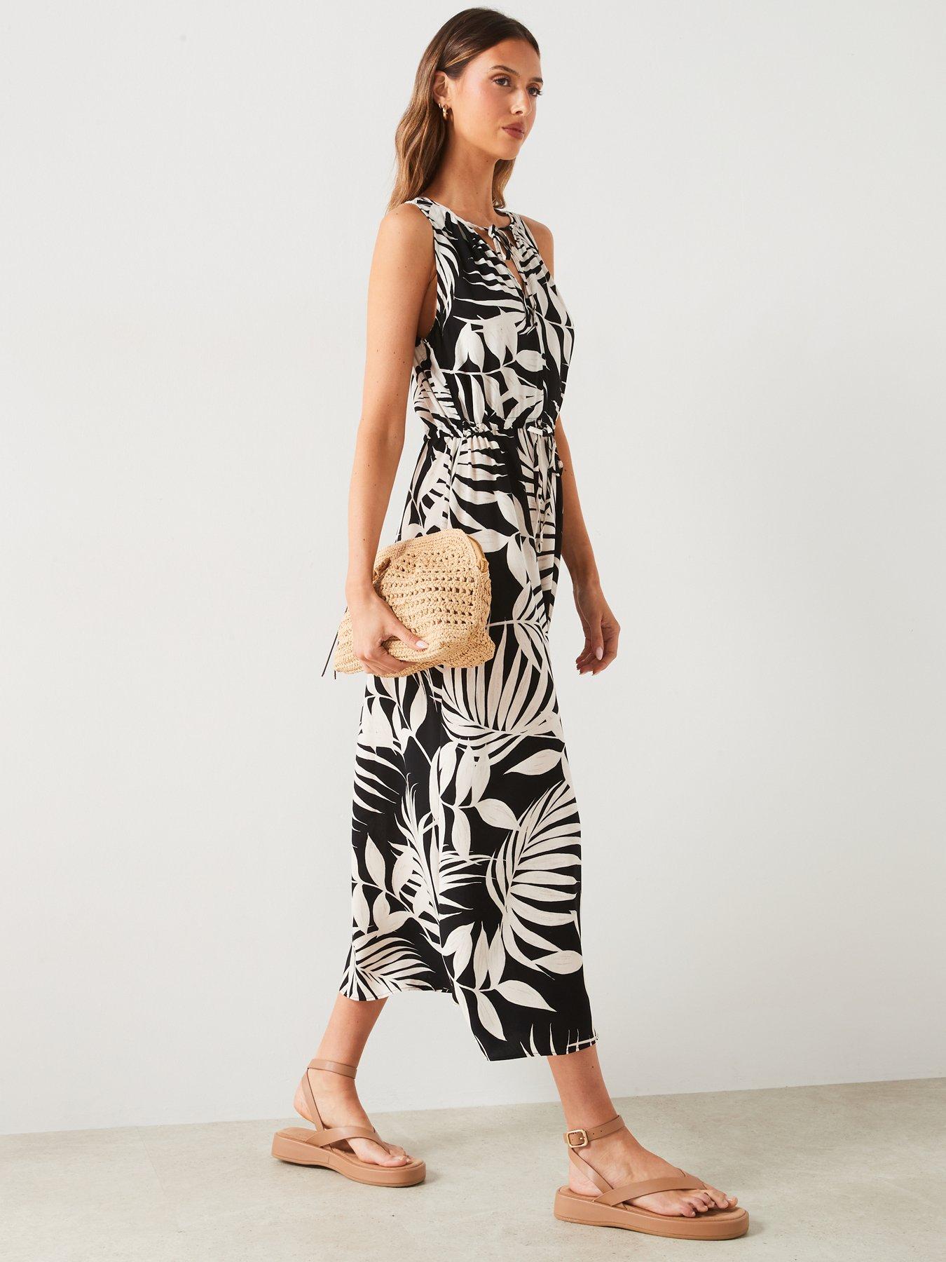 mango-leaf-print-sleeveless-midi-dressdetail