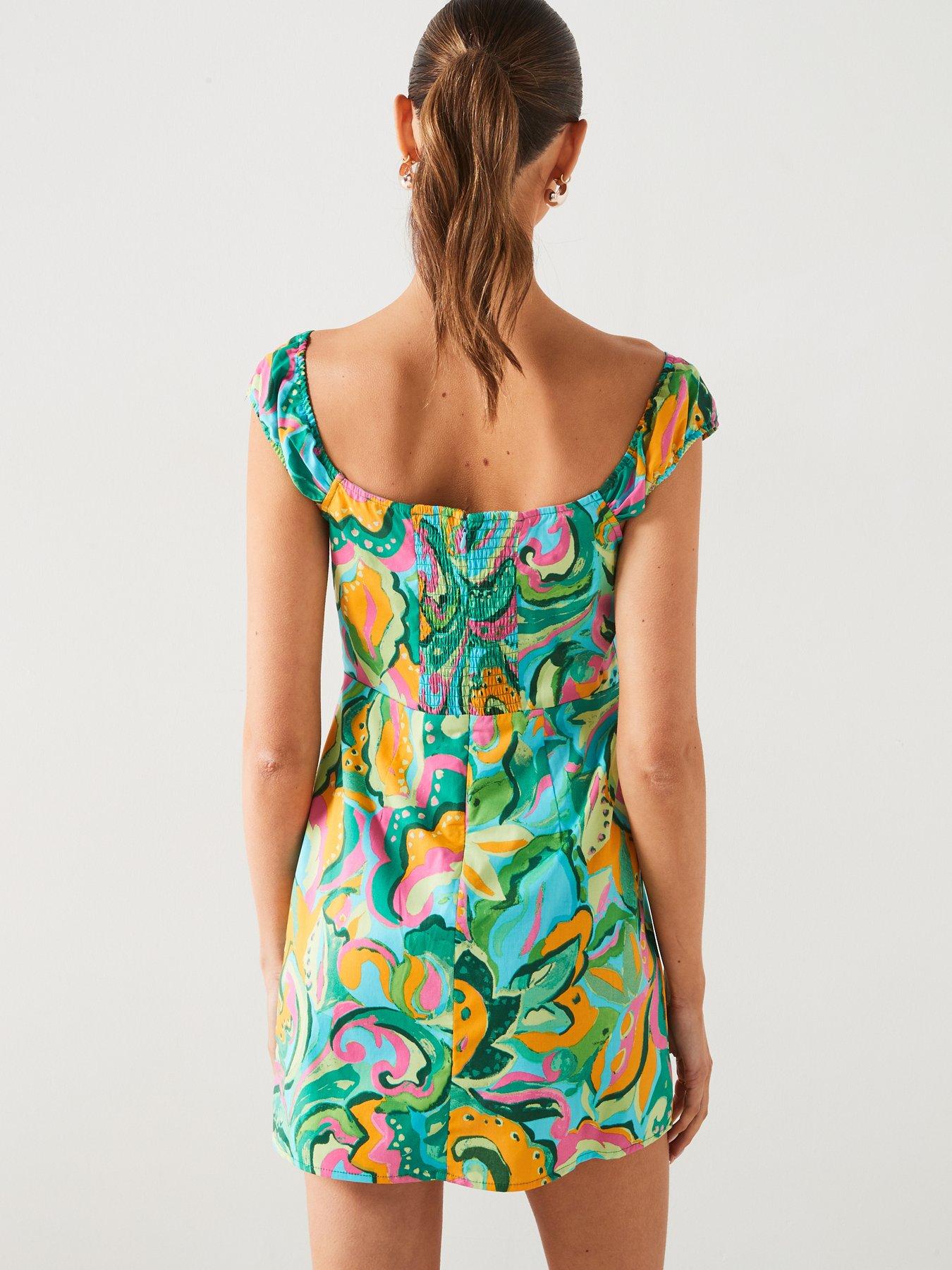 mango-multi-printed-detail-mini-dressstillFront