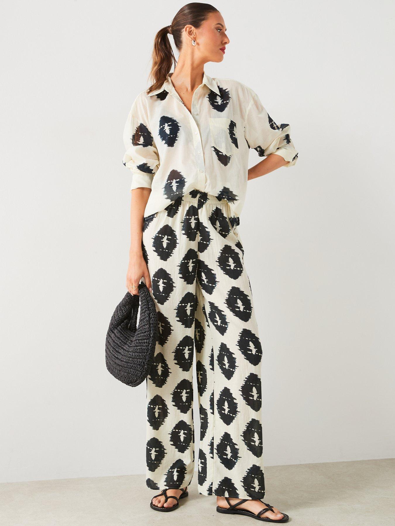 mango-cream-all-over-print-coord-wide-leg-trouserdetail