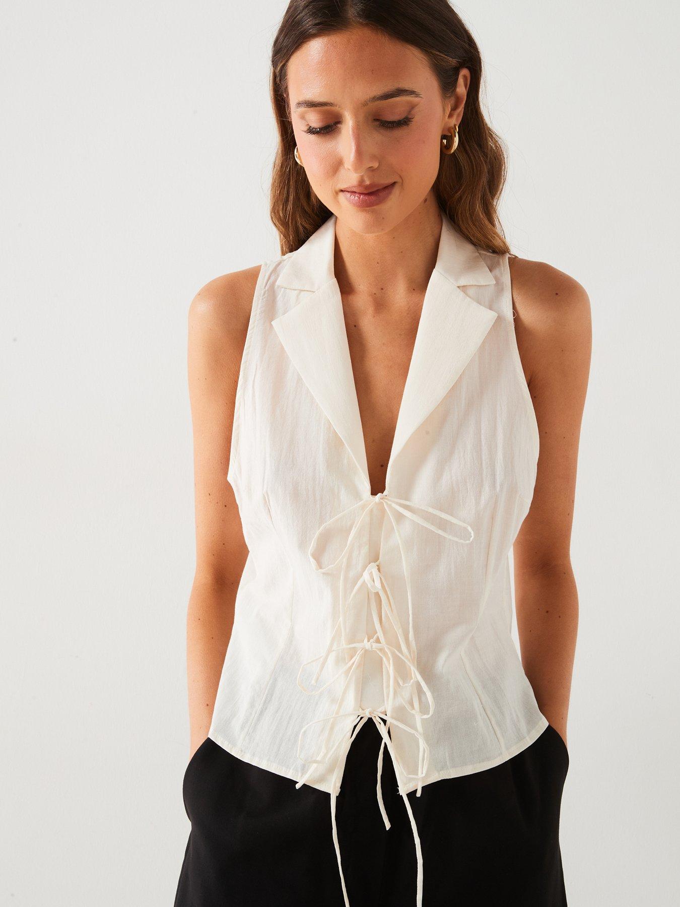 mango-cream-tie-detail-waistcoat