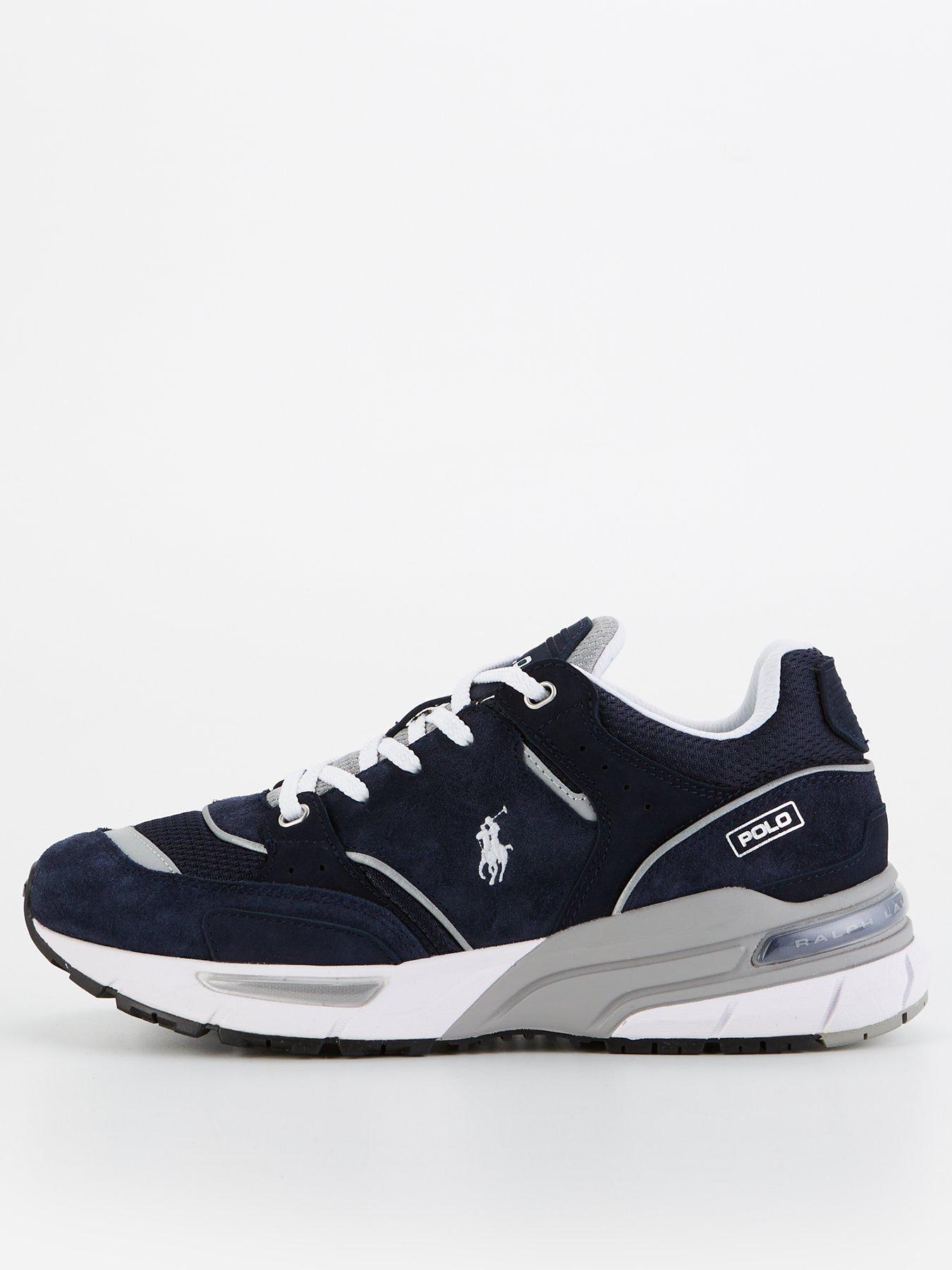 Polo Ralph Lauren Trackster 250 Suede/Mesh Runners - Navy/White