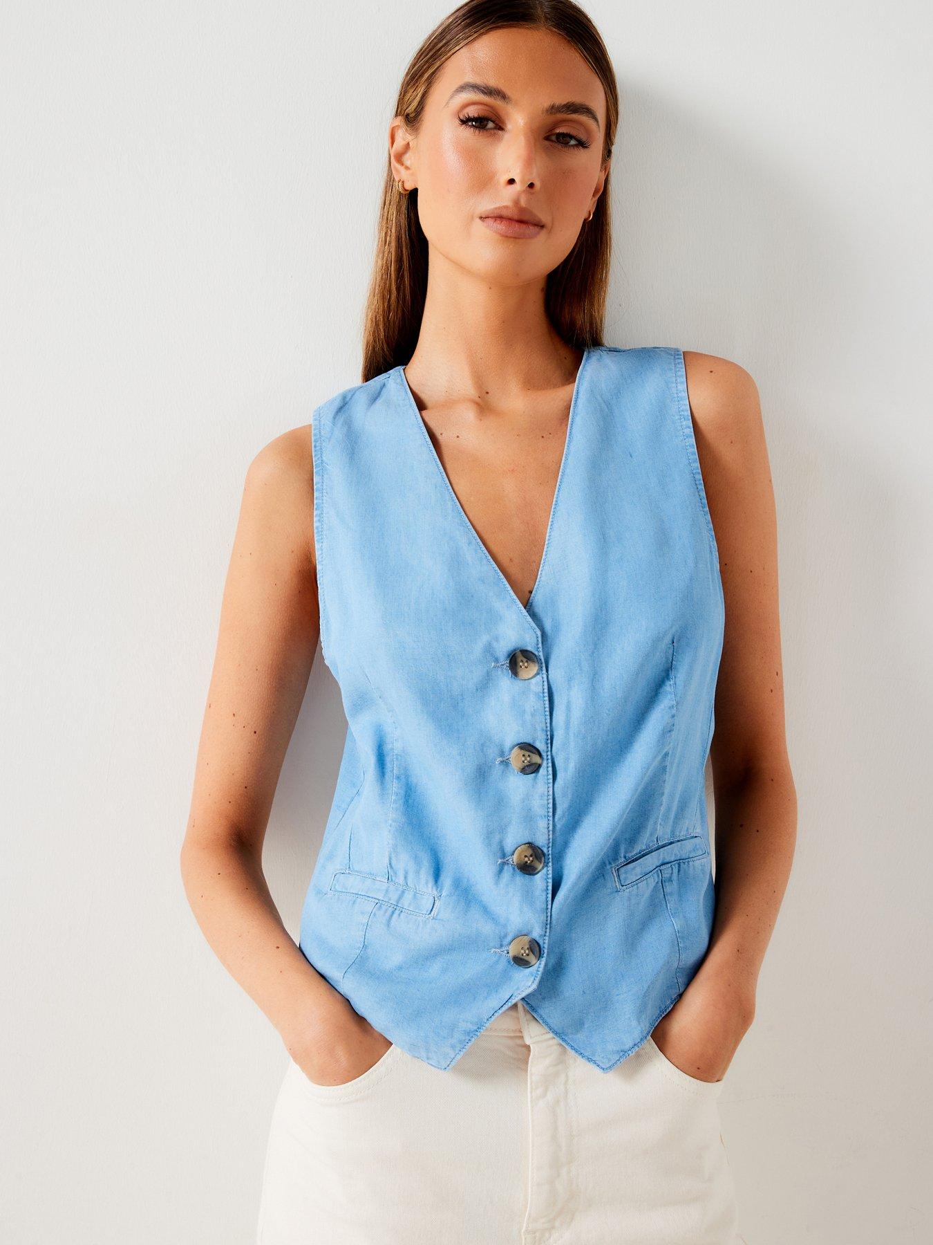 Image of Mango Coord Vest - Blue