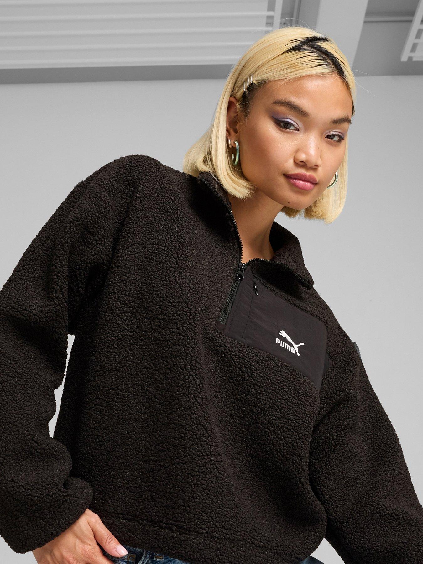 Image 1 of 6 of Puma Women's Classics Winterized Half-Zip - Black