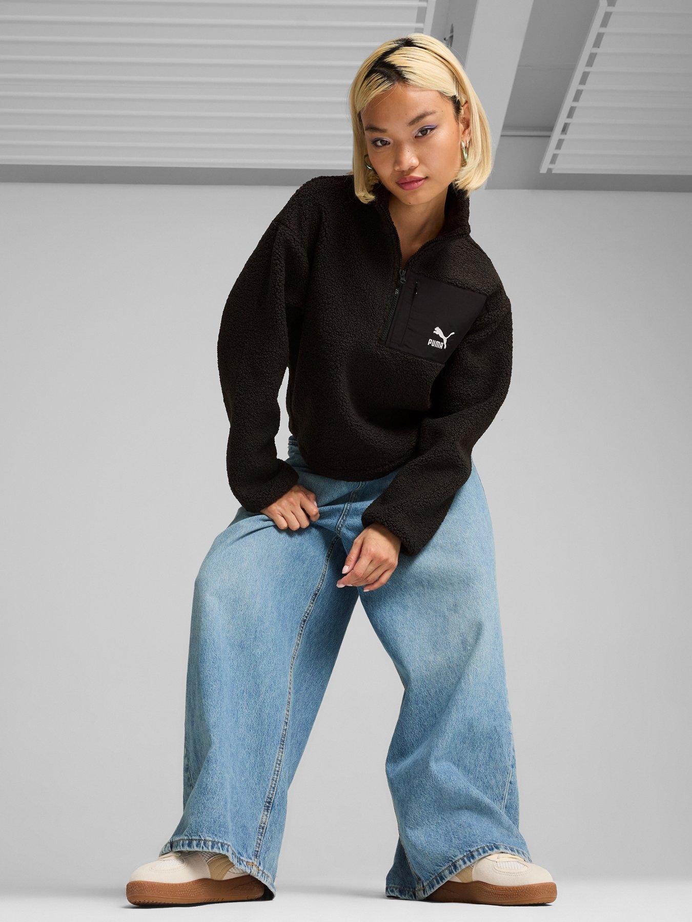 Image 3 of 6 of Puma Women's Classics Winterized Half-Zip - Black