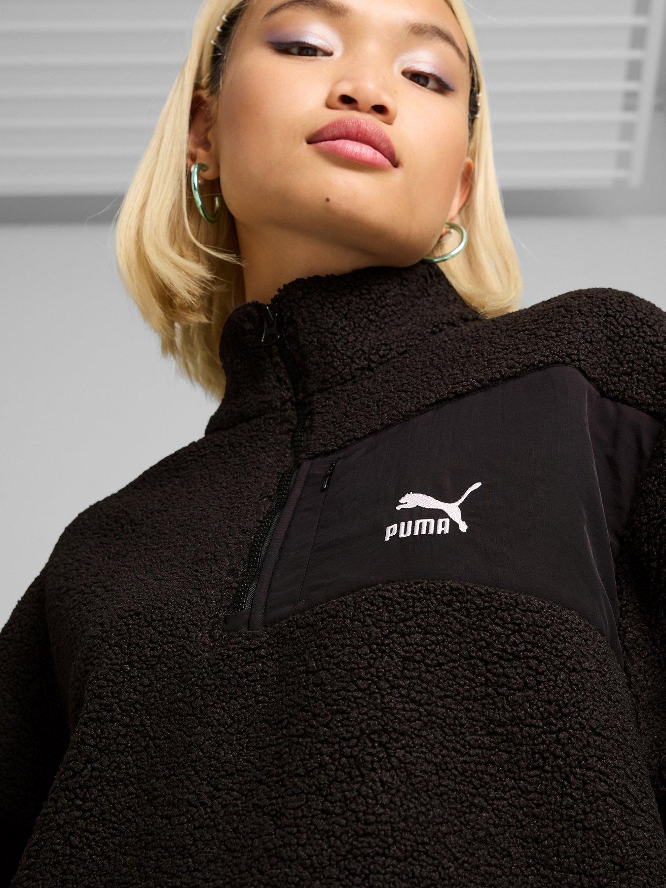 Image 4 of 6 of Puma Women's Classics Winterized Half-Zip - Black