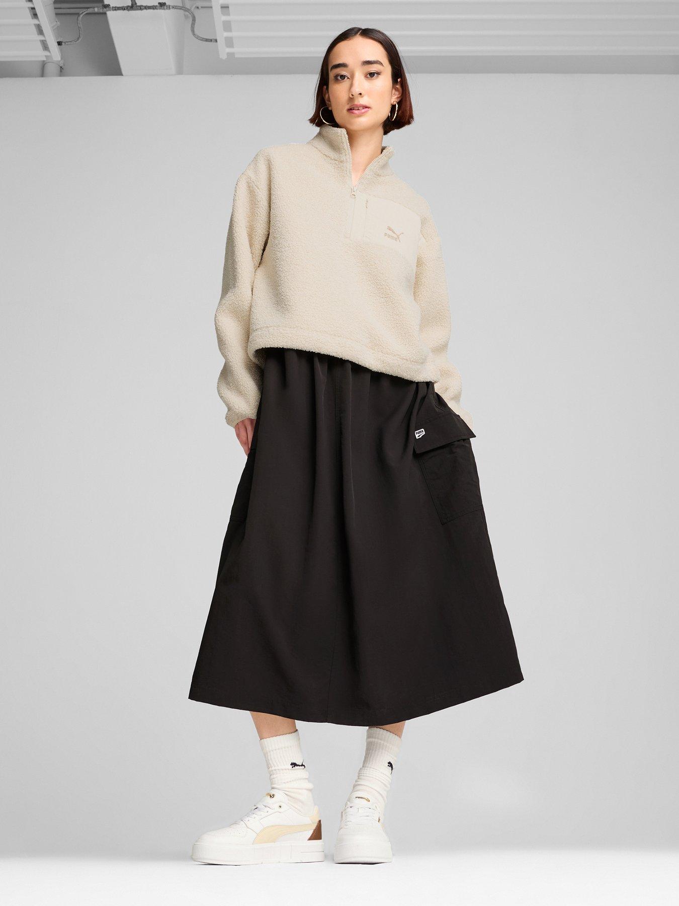 Image 3 of 6 of Puma Women's Classics Winterized Half-Zip - Off White