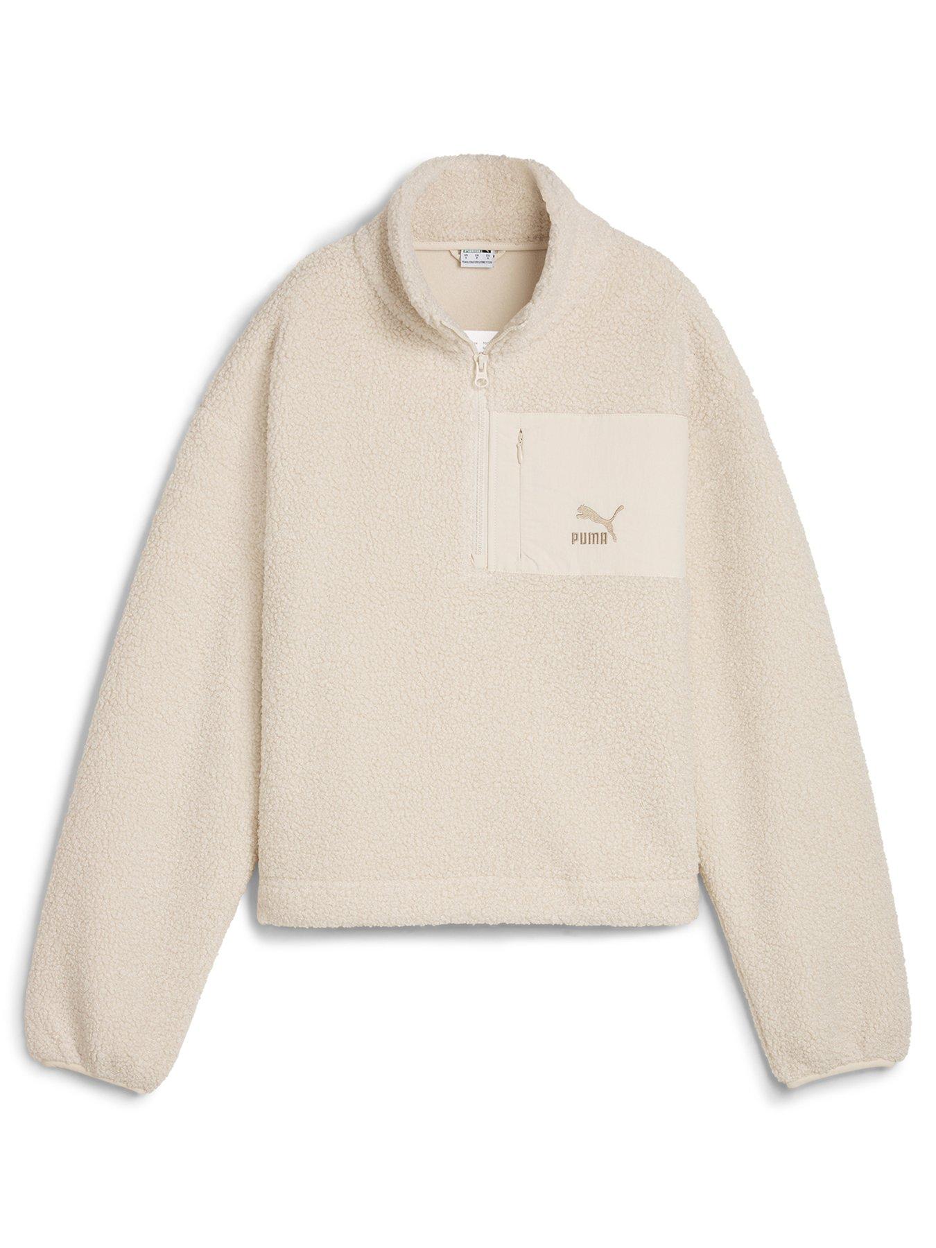 Image 6 of 6 of Puma Women's Classics Winterized Half-Zip - Off White