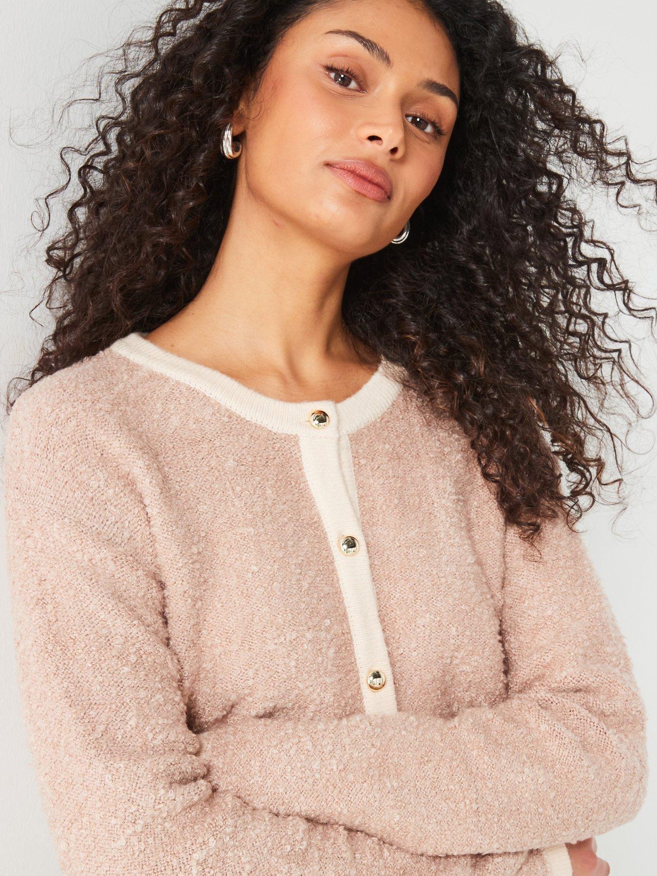 v-by-very-crew-neck-boucle-cardigan-beigeoutfit