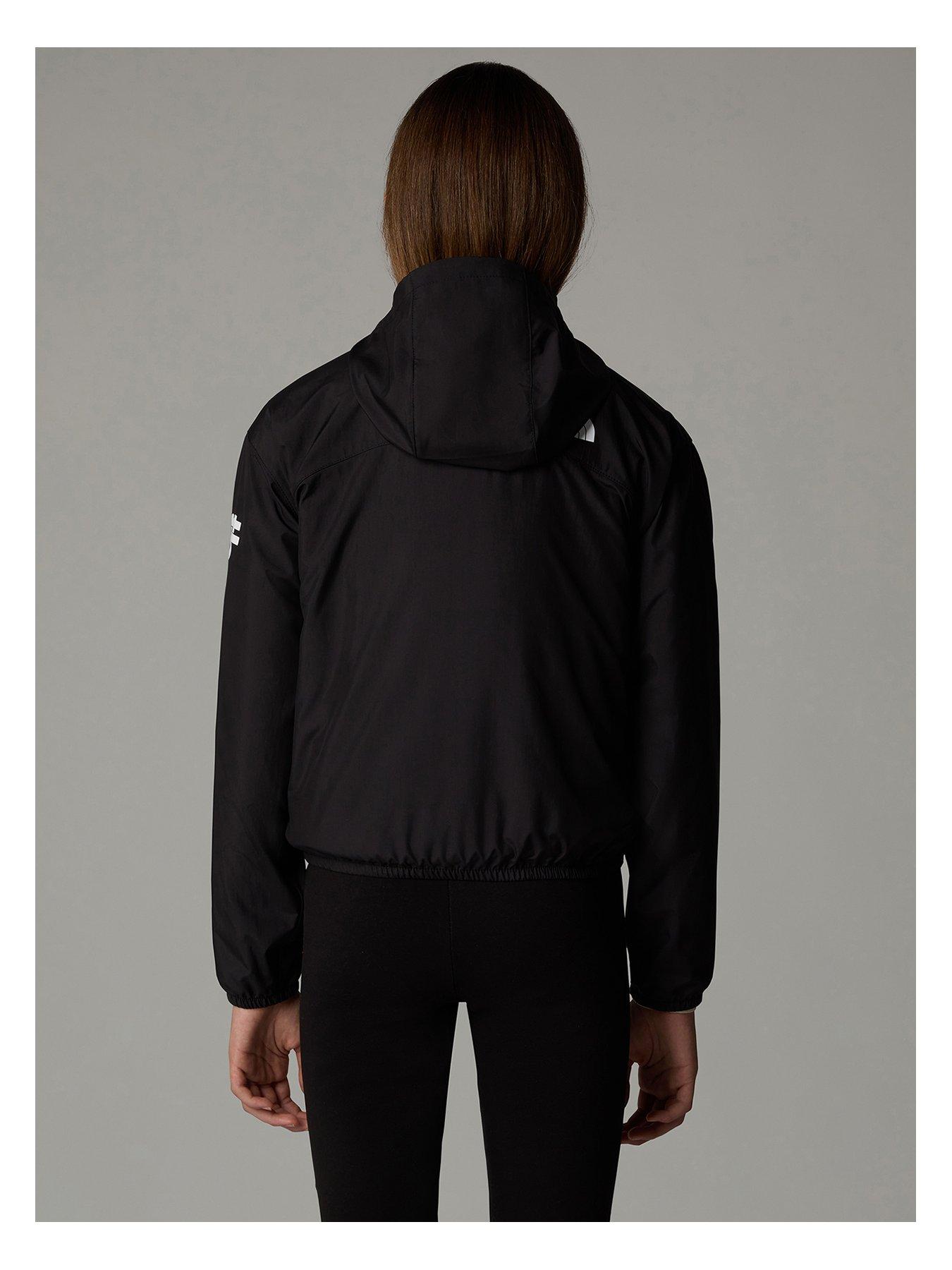 Image 3 of 3 of THE NORTH FACE Junior Girls Never Stop Hooded Windwall Jacket - Black