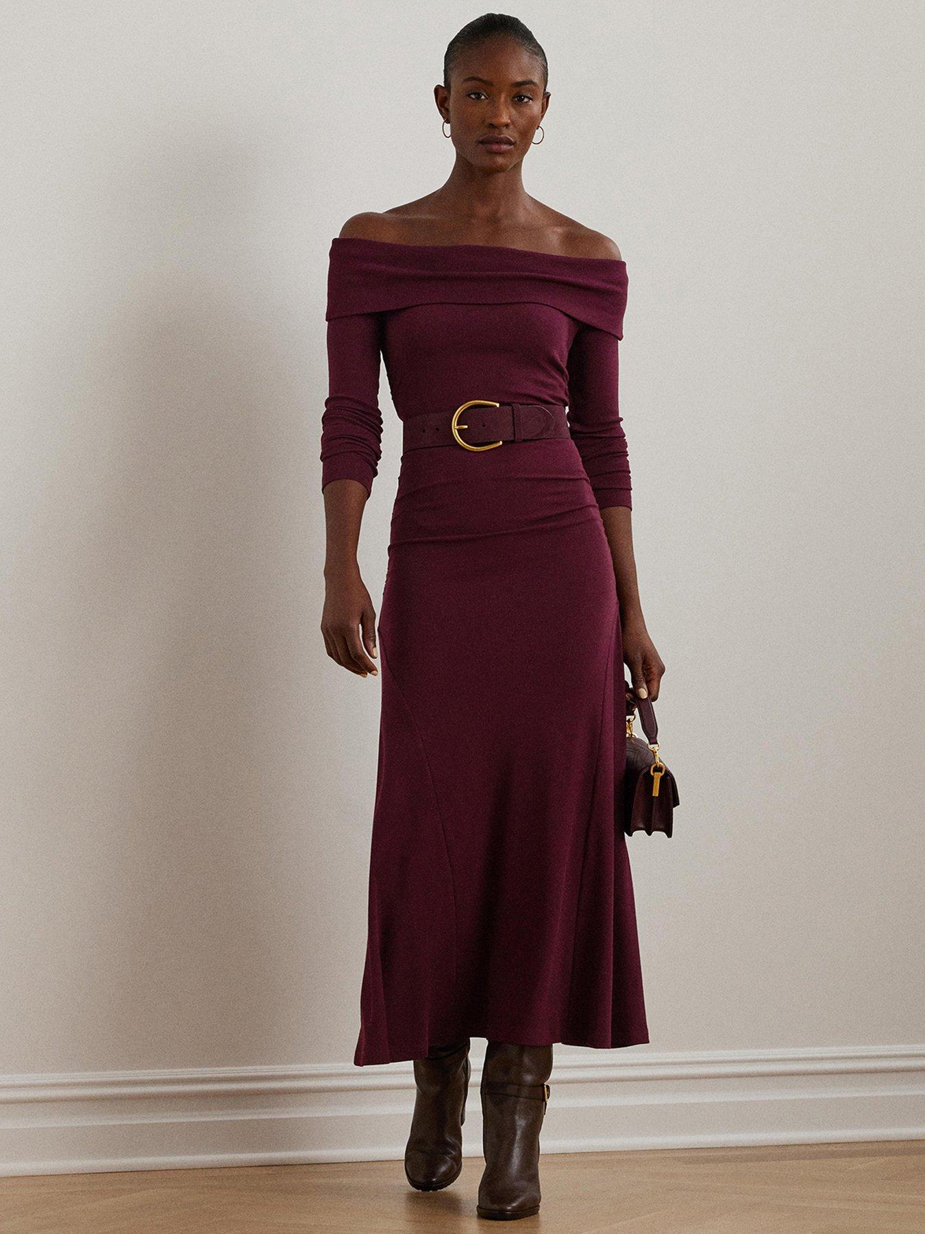 lauren-by-ralph-lauren-elowyn-long-sleeve-dress-redfront