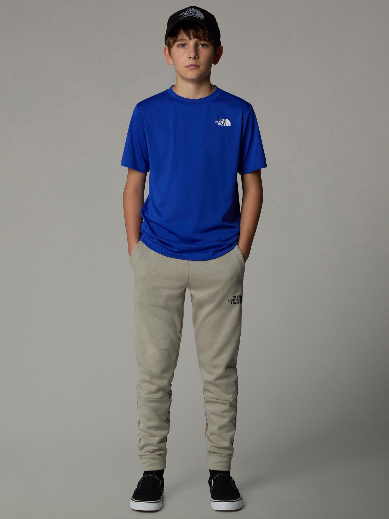 the-north-face-junior-boys-reaxion-short-sleeve-tee-bluestillFront