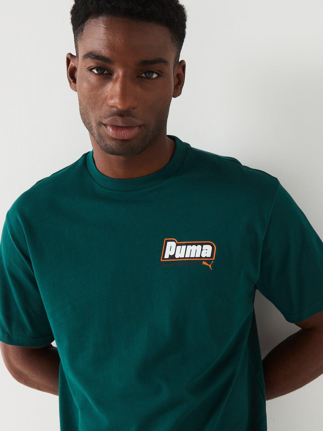 puma-mens-logo-graphic-iiinbspteenbsp--dark-greenoutfit