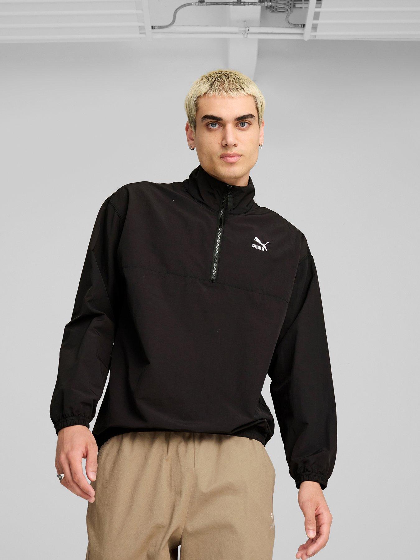 puma-mens-classics-woven-half-zip-top-blackfront