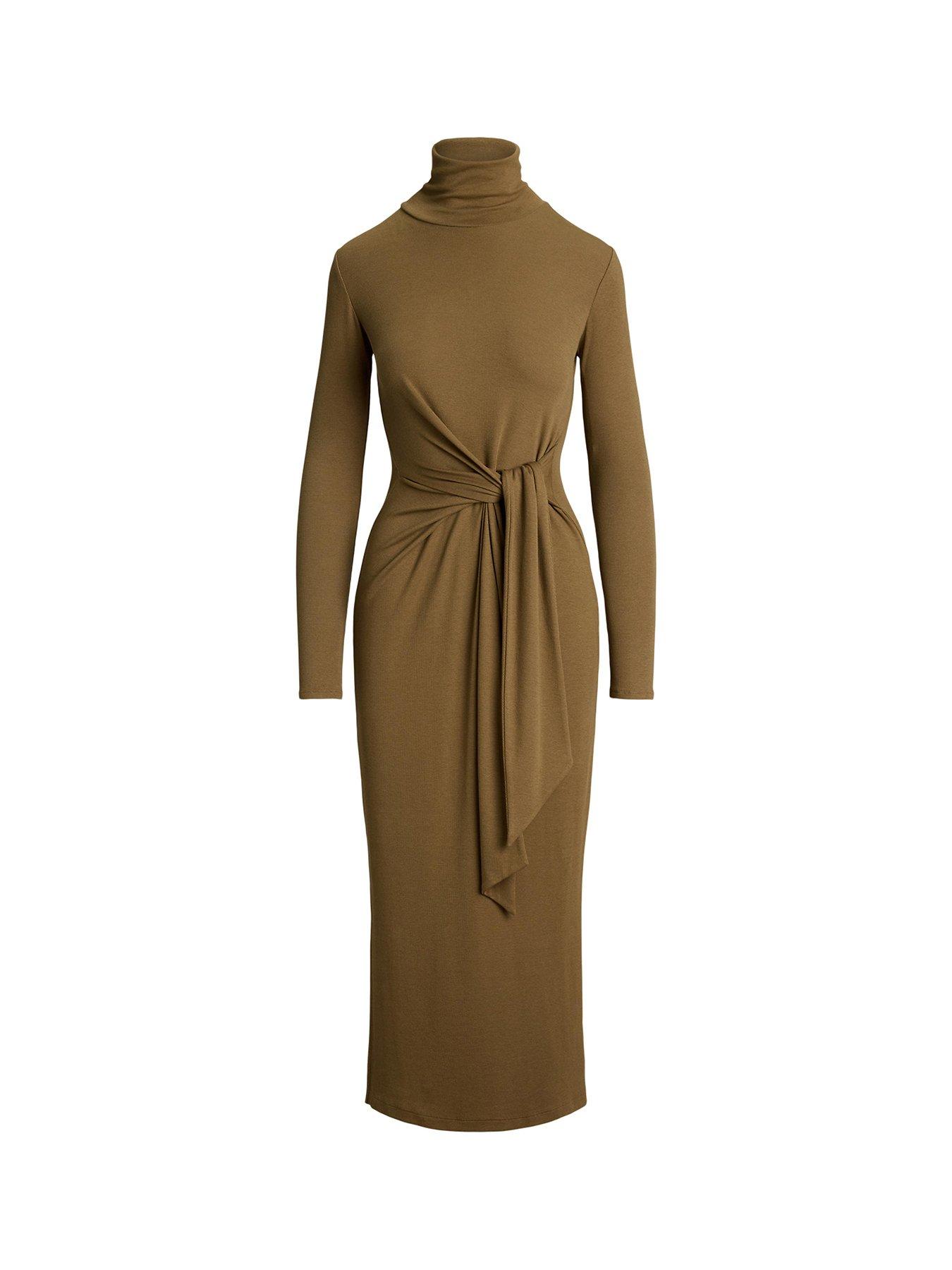 lauren-by-ralph-lauren-montiva-long-sleeve-jumper-dress-browndetail