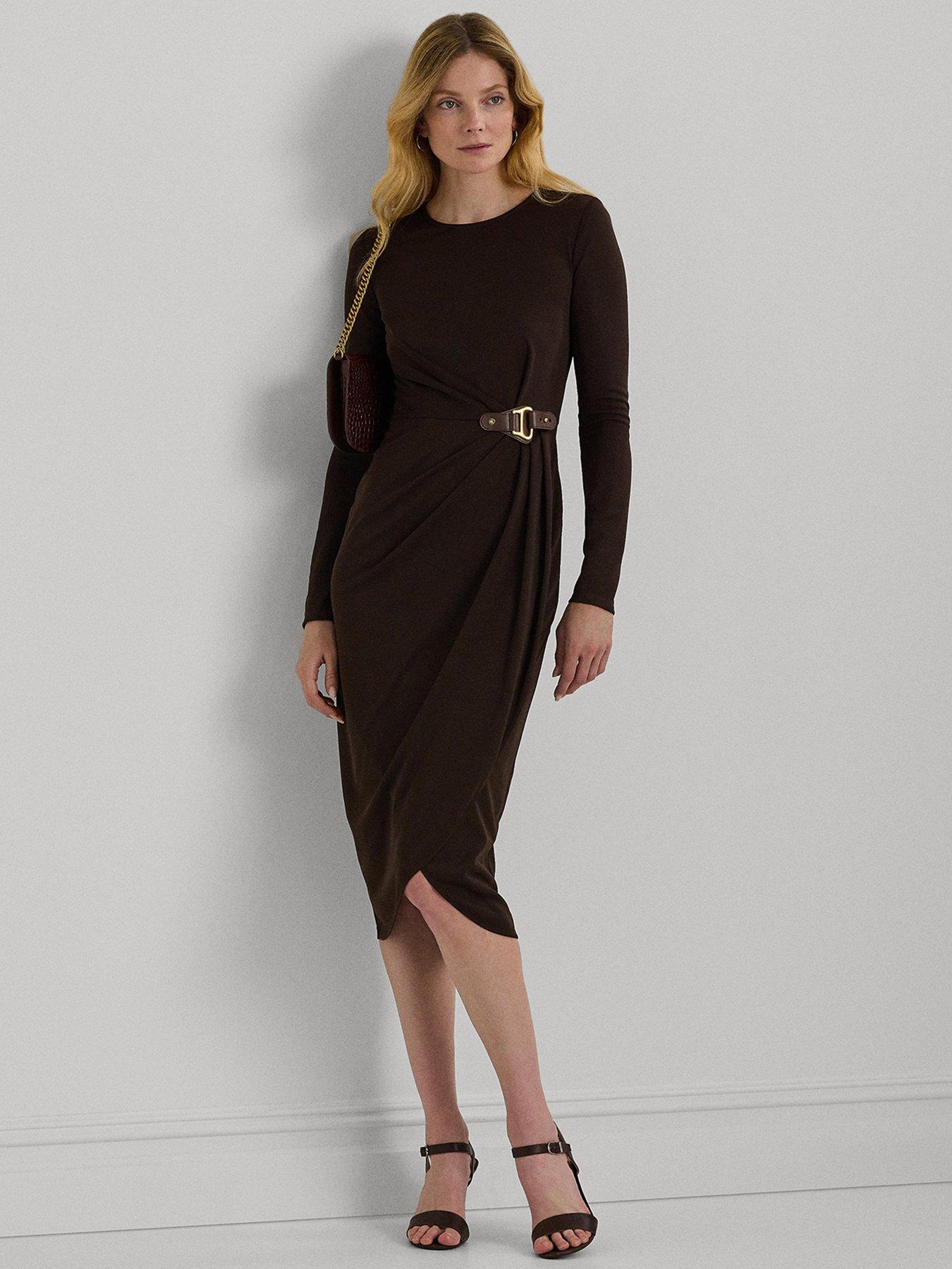 lauren-by-ralph-lauren-sablise-long-sleeve-dress-brown