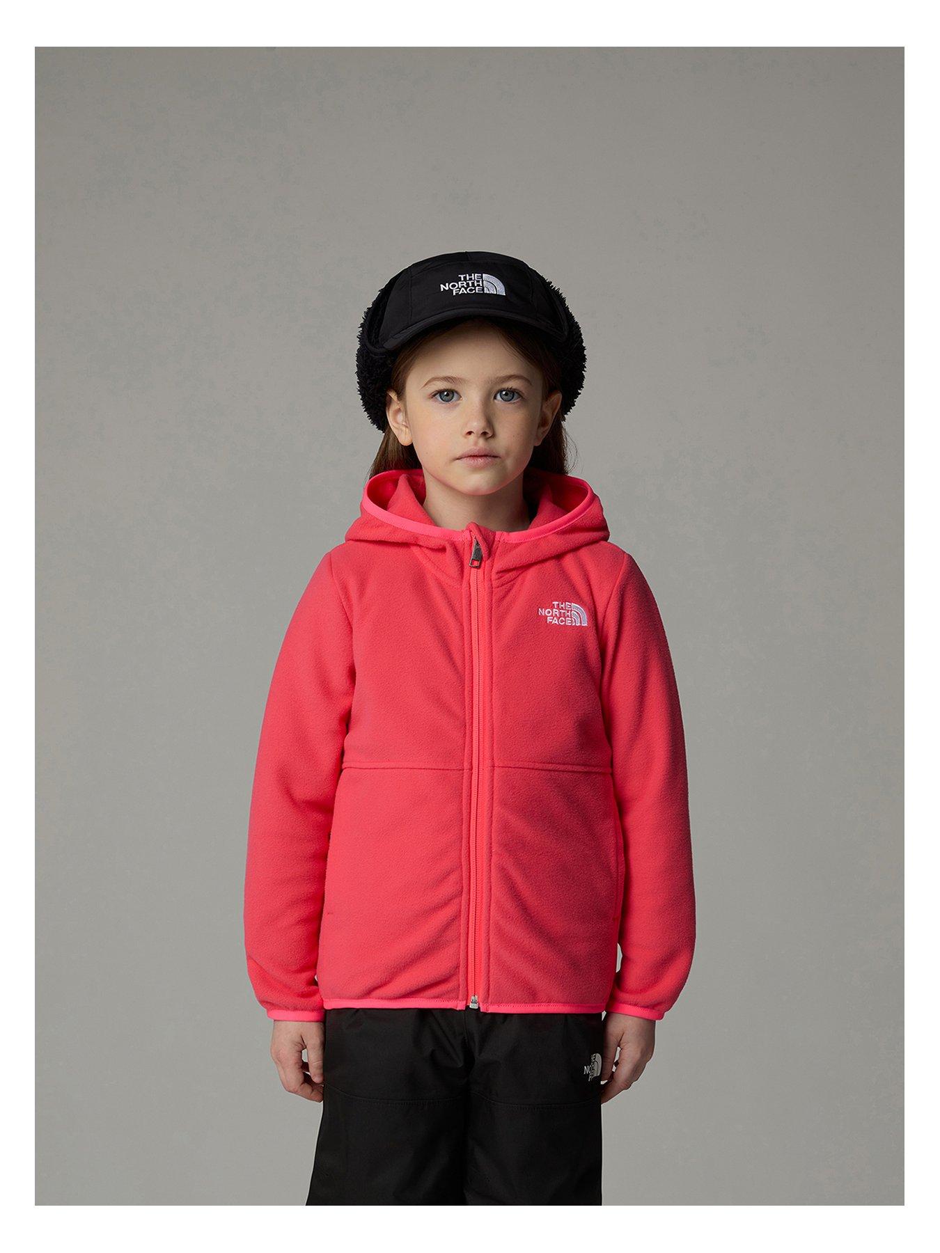 the-north-face-kids-girls-glacier-full-zip-hoodie-pinkfront