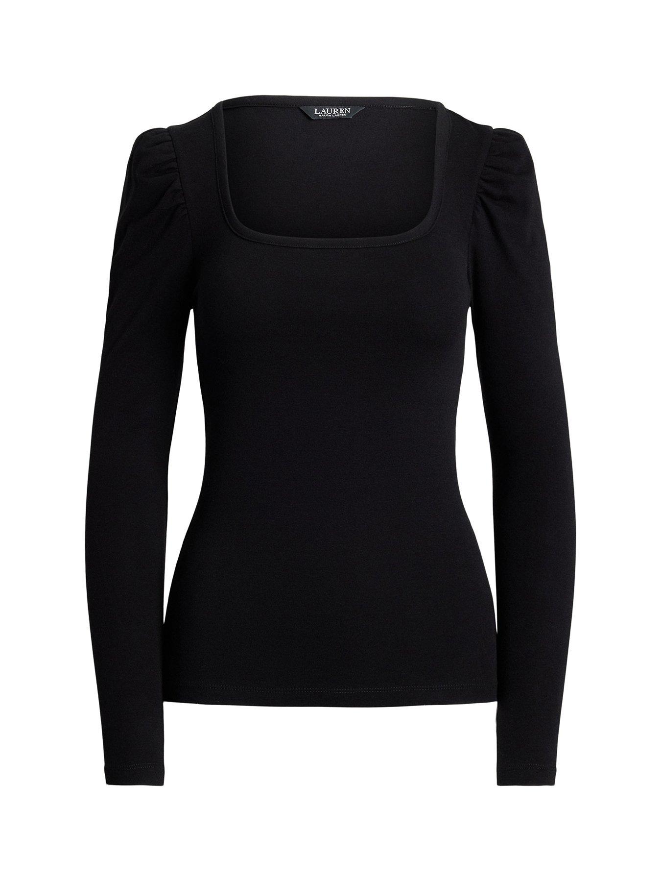 lauren-by-ralph-lauren-aminata-long-sleeve-top-blackdetail