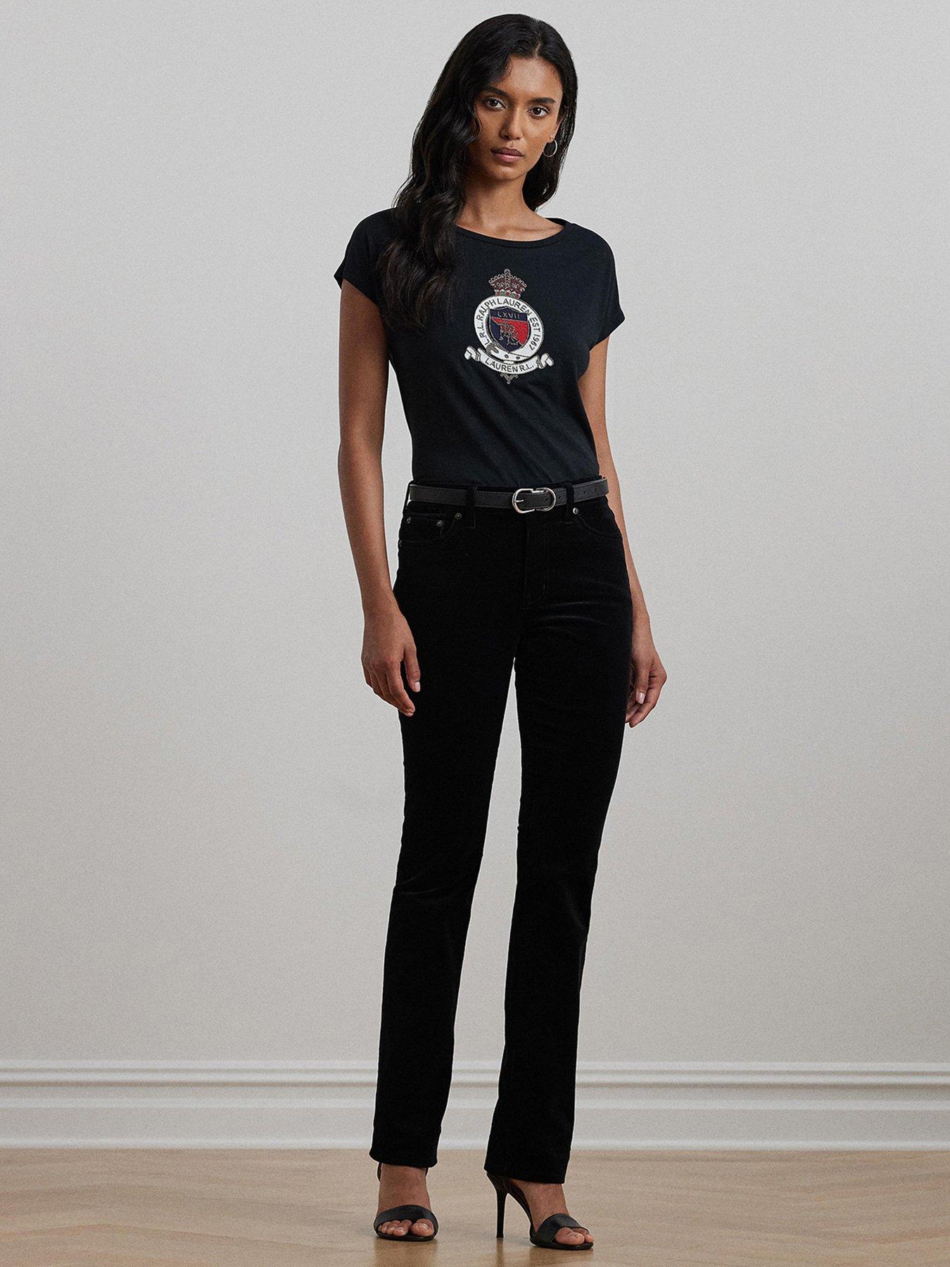 lauren-by-ralph-lauren-grieta-short-sleeve-t-shirt-blackback