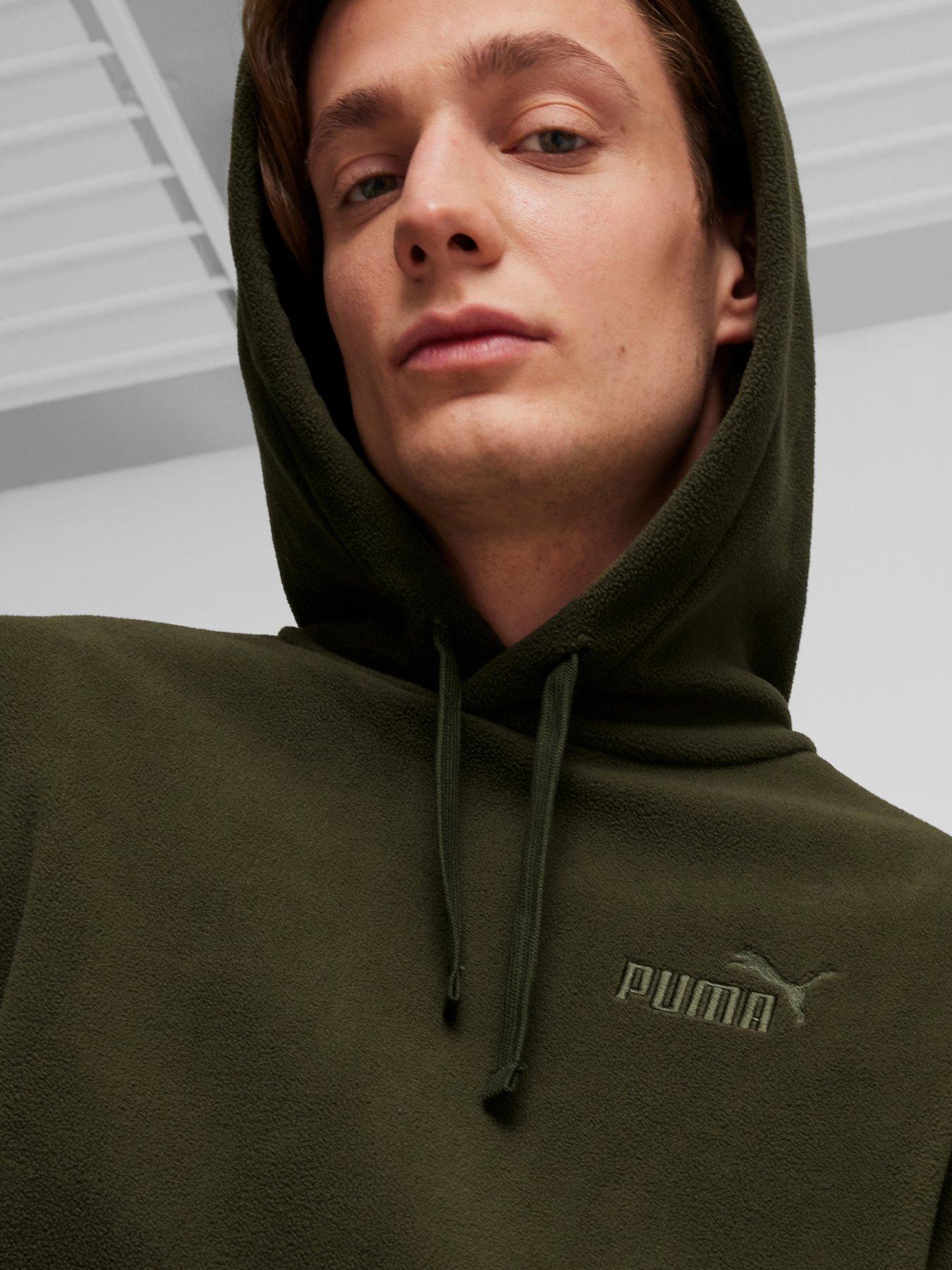 puma-mens-essentials-elevated-polarfleece-hoodie-greenoutfit