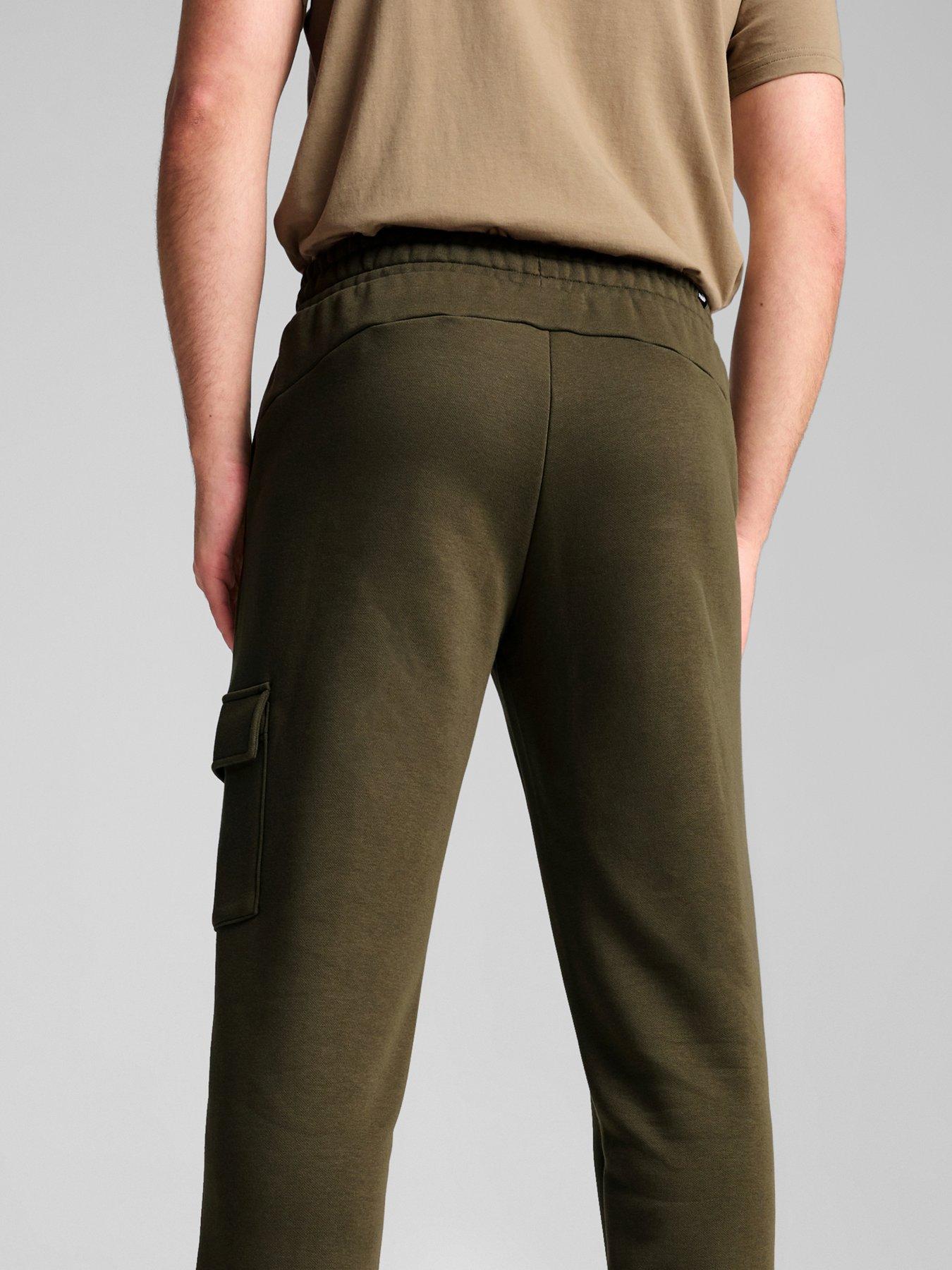 puma-mens-essentials-cargo-pants-greenstillFront