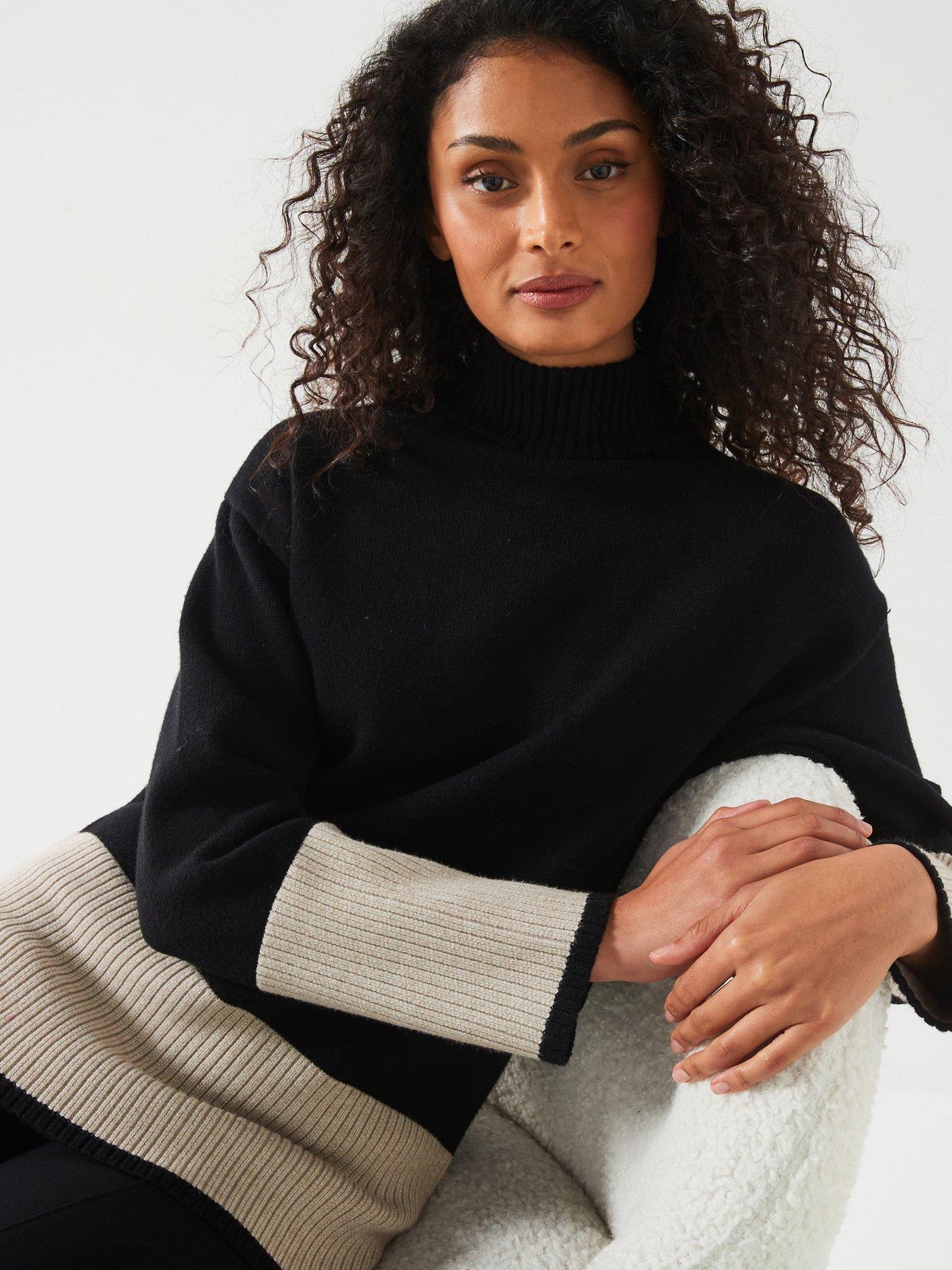 v-by-very-funnel-neck-colour-block-jumper-blackoutfit