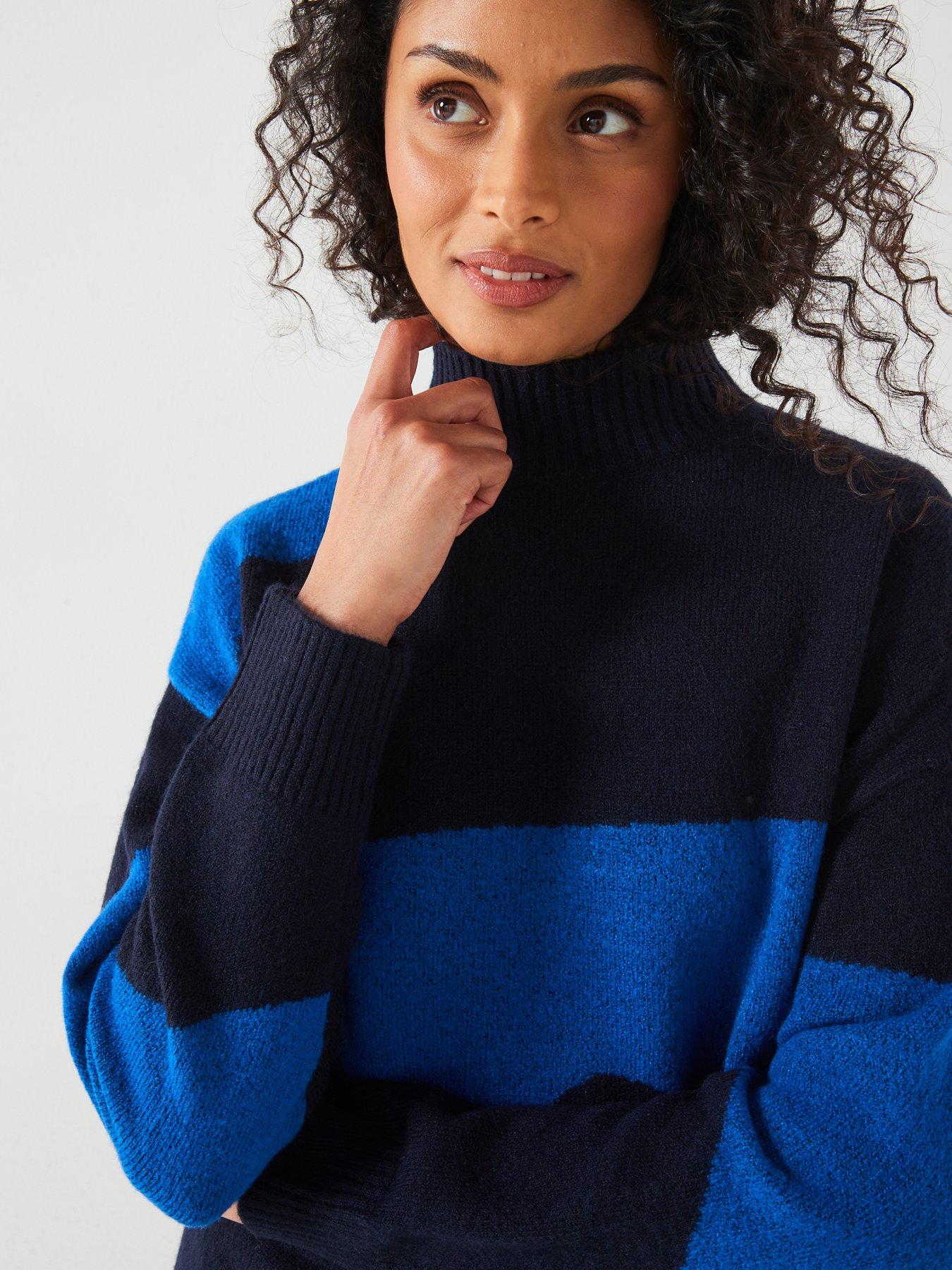 v-by-very-funnel-neck-abstract-colour-block-blueoutfit