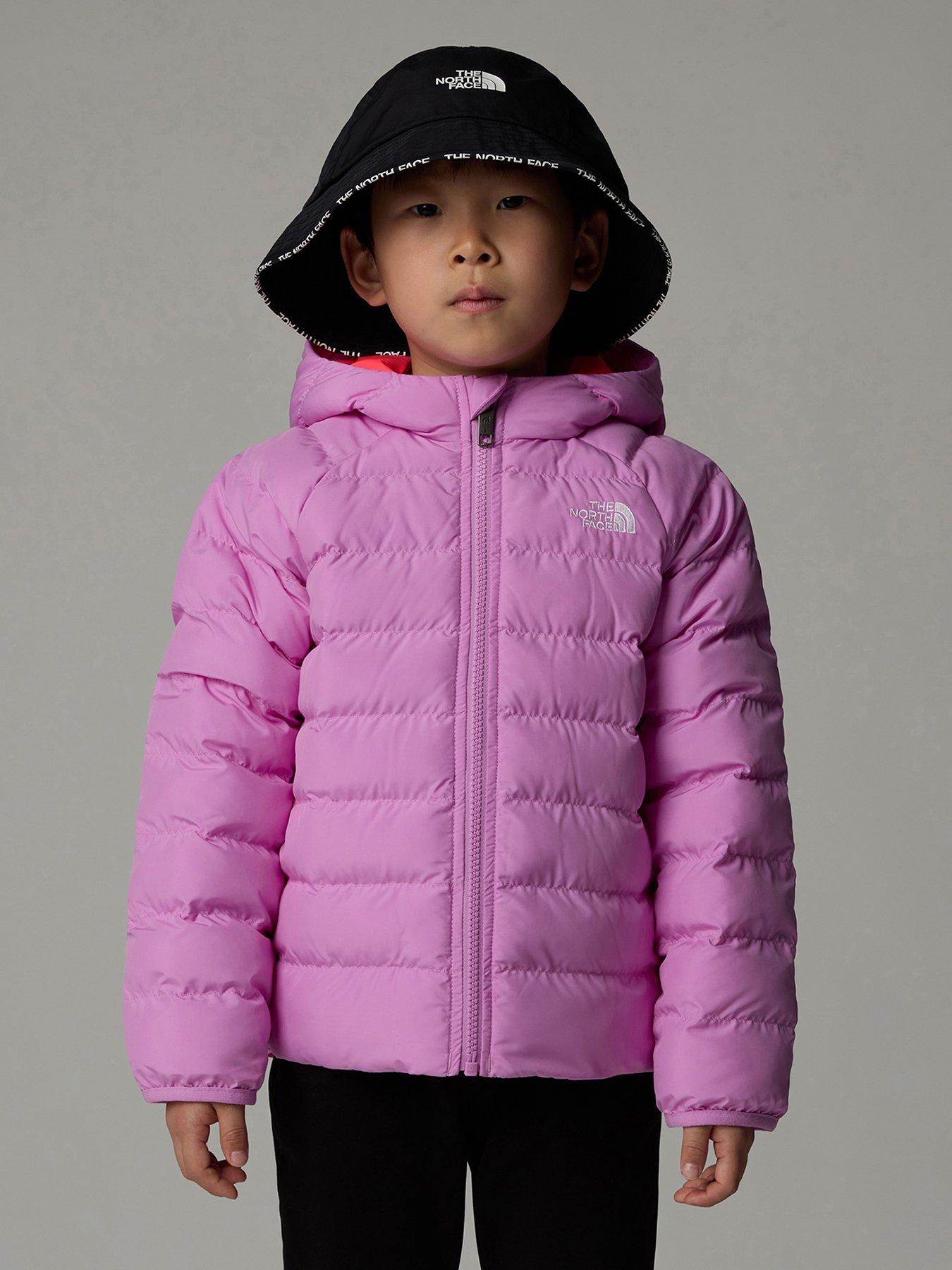 Girls pink north face online