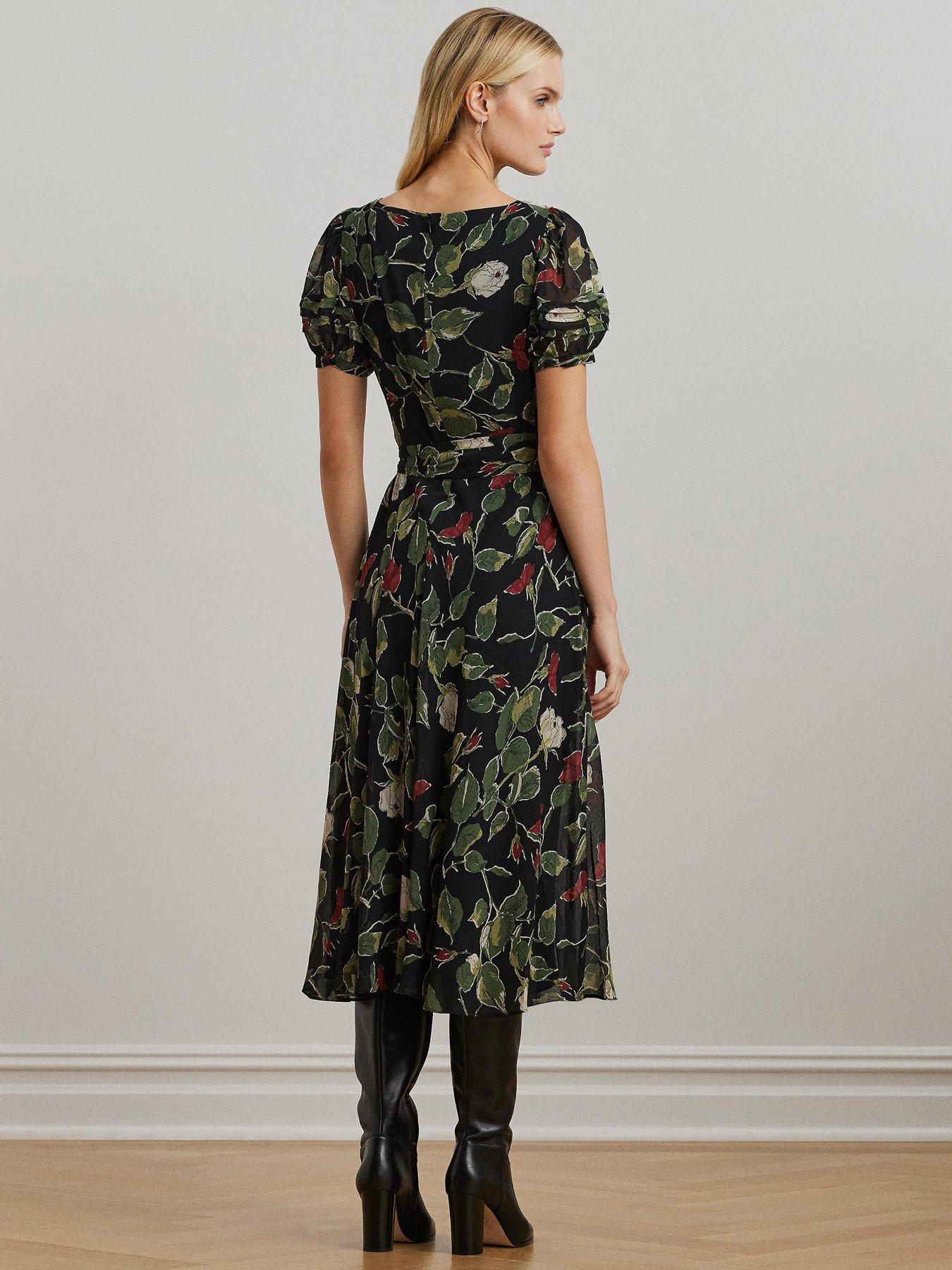 lauren-by-ralph-lauren-kishra-short-sleeve-dress-blackstillFront