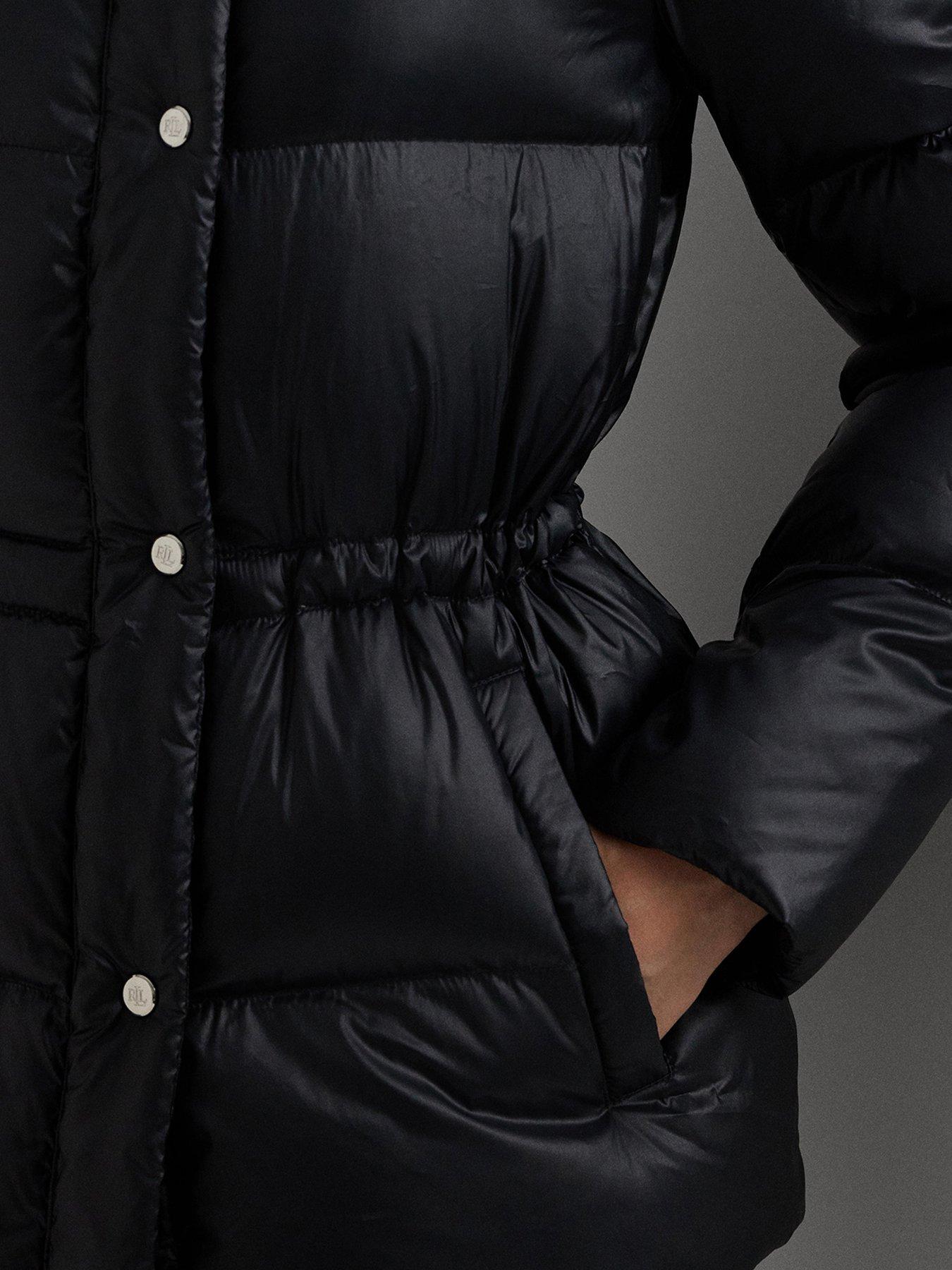 lauren-by-ralph-lauren-padded-string-waist-jacket-blackdetail