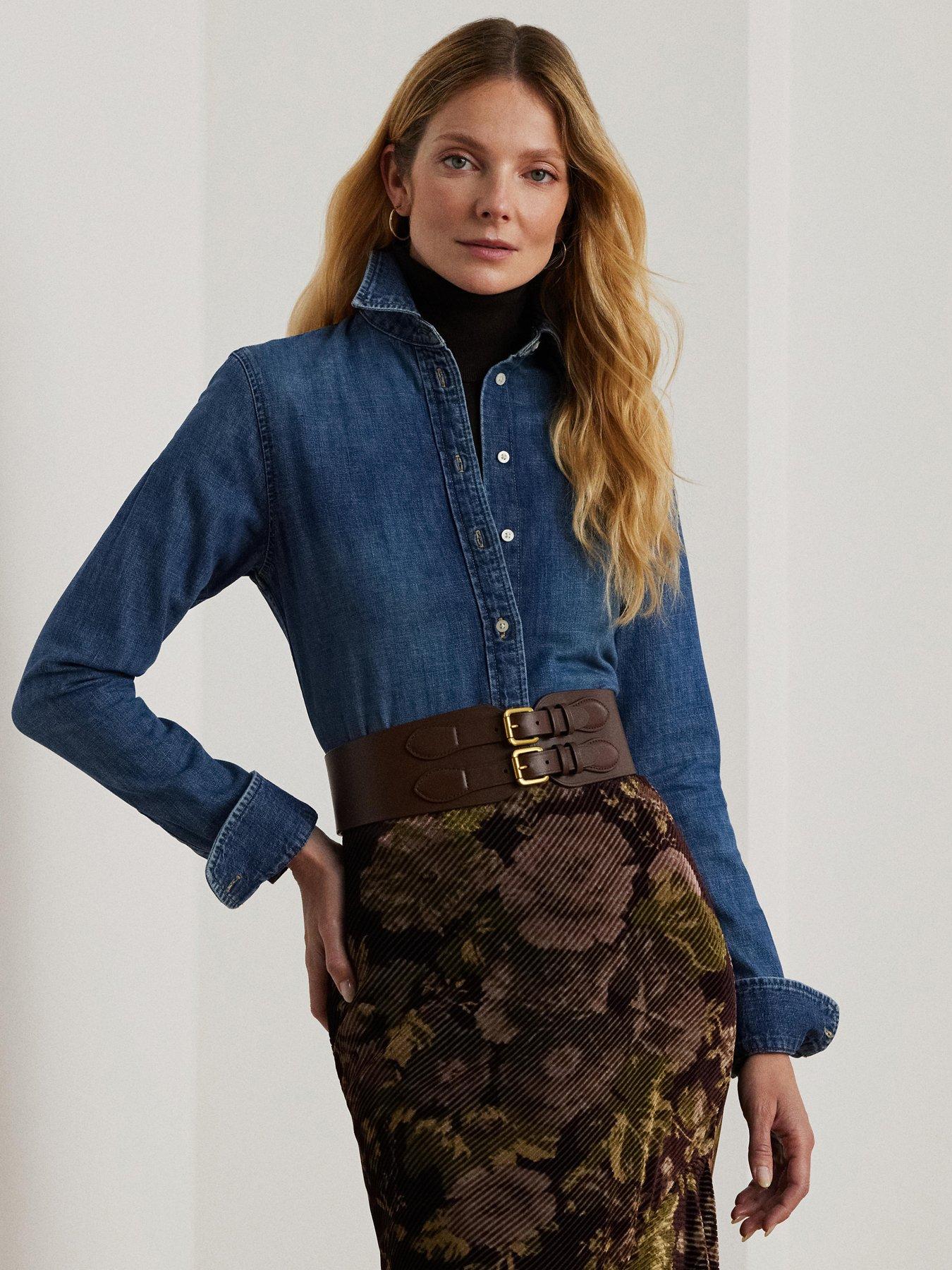 lauren-by-ralph-lauren-jamelko-denim-shirt-blue-navyfront