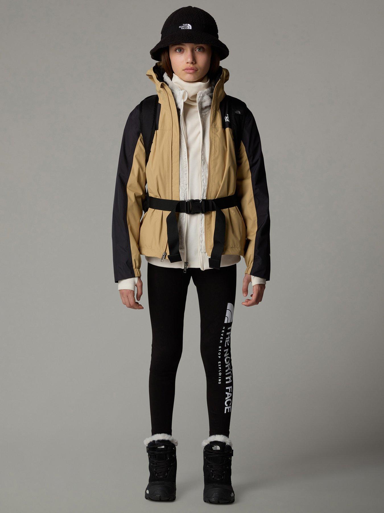 Image 2 of 3 of THE NORTH FACE Junior Girls Vertical Graphic Leggings - Black