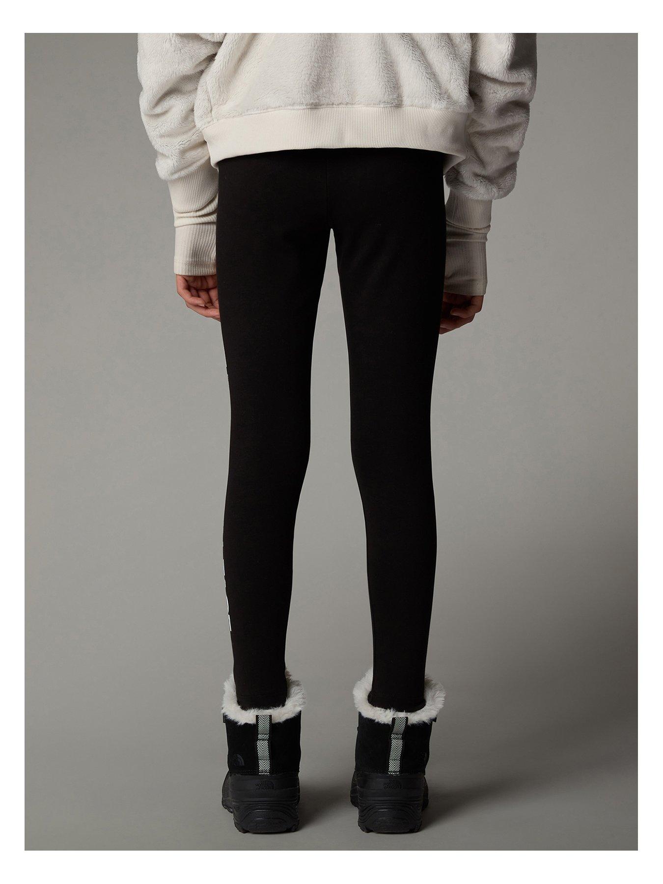 Image 3 of 3 of THE NORTH FACE Junior Girls Vertical Graphic Leggings - Black
