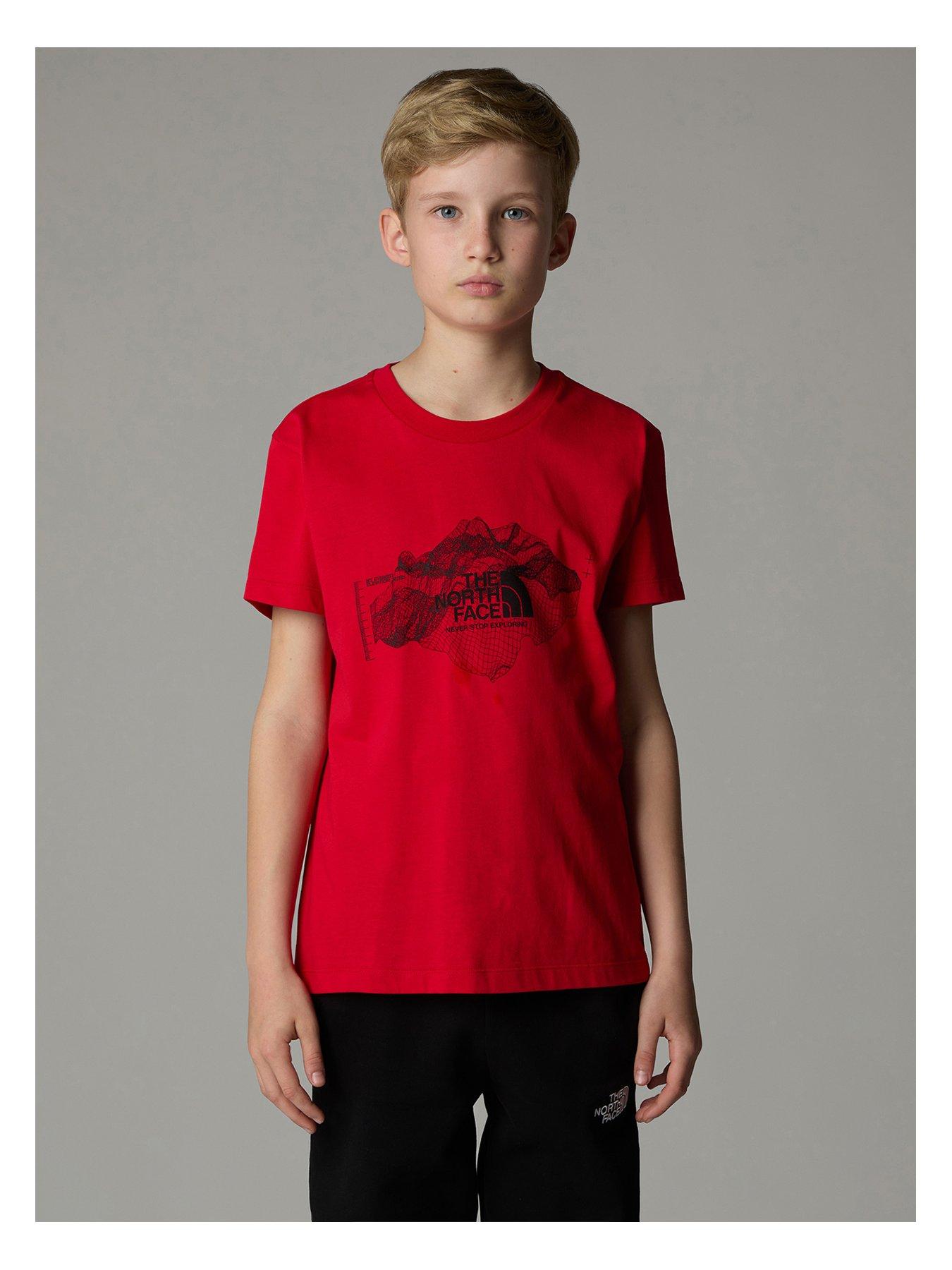 the-north-face-junior-boys-topographic-short-sleeve-tee-redfront