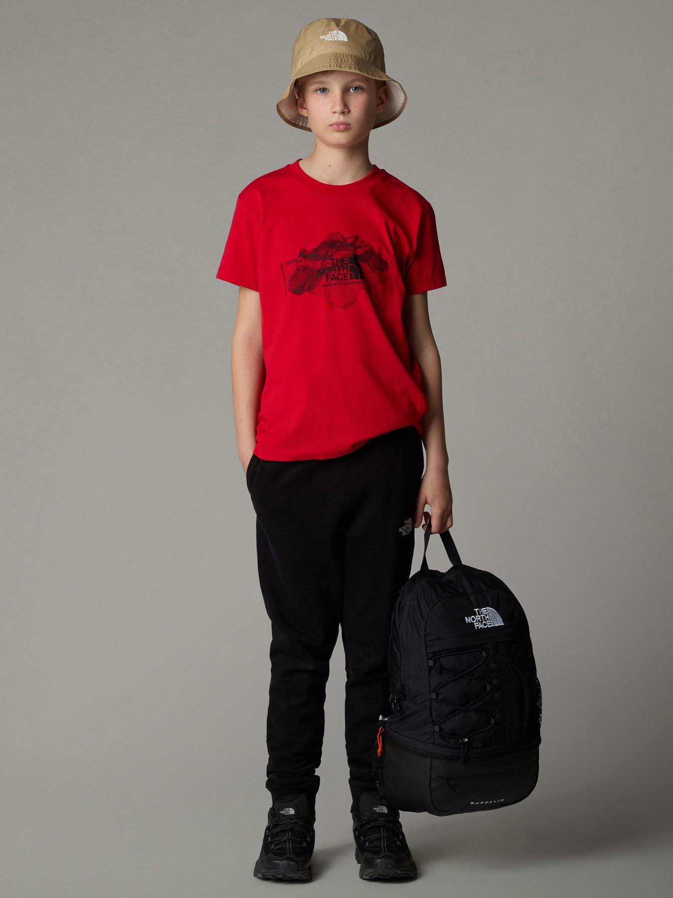 the-north-face-junior-boys-topographic-short-sleeve-tee-redstillFront